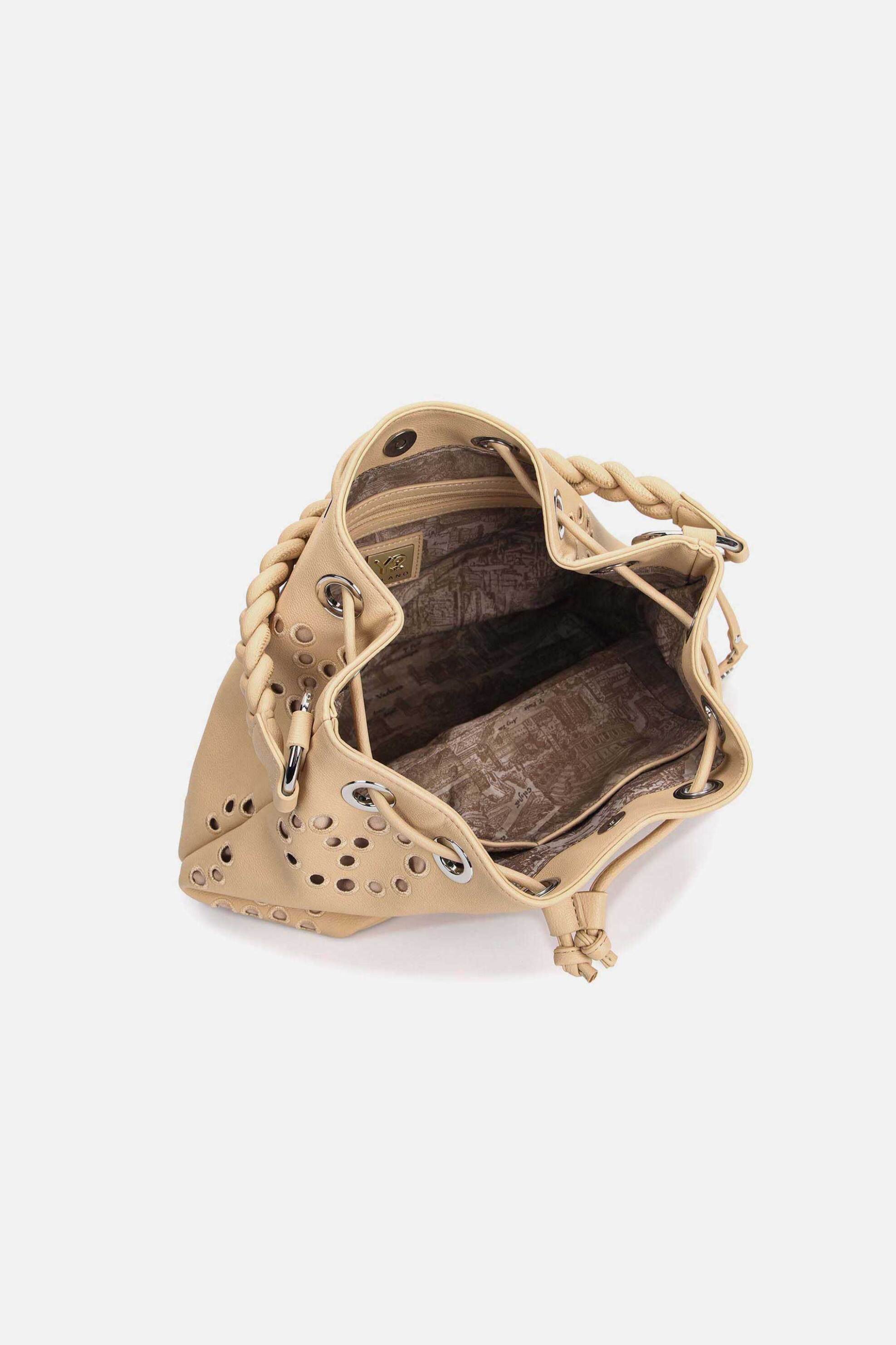 Y NOT? Ynot? γυναικεία τσάντα bucket "Angel XXL" - ANG004S6 Μπεζ - 3