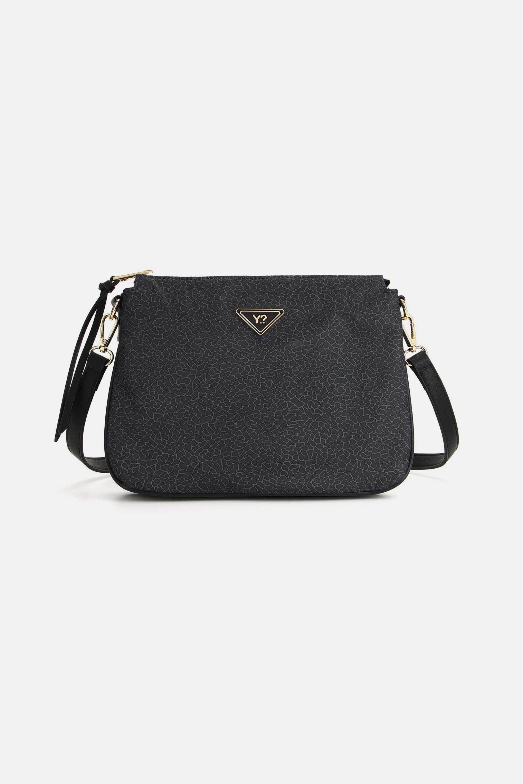 Y NOT? Ynot? γυναικεία τσάντα crossbody "Cloud M" - CLO028S6 Μαύρο