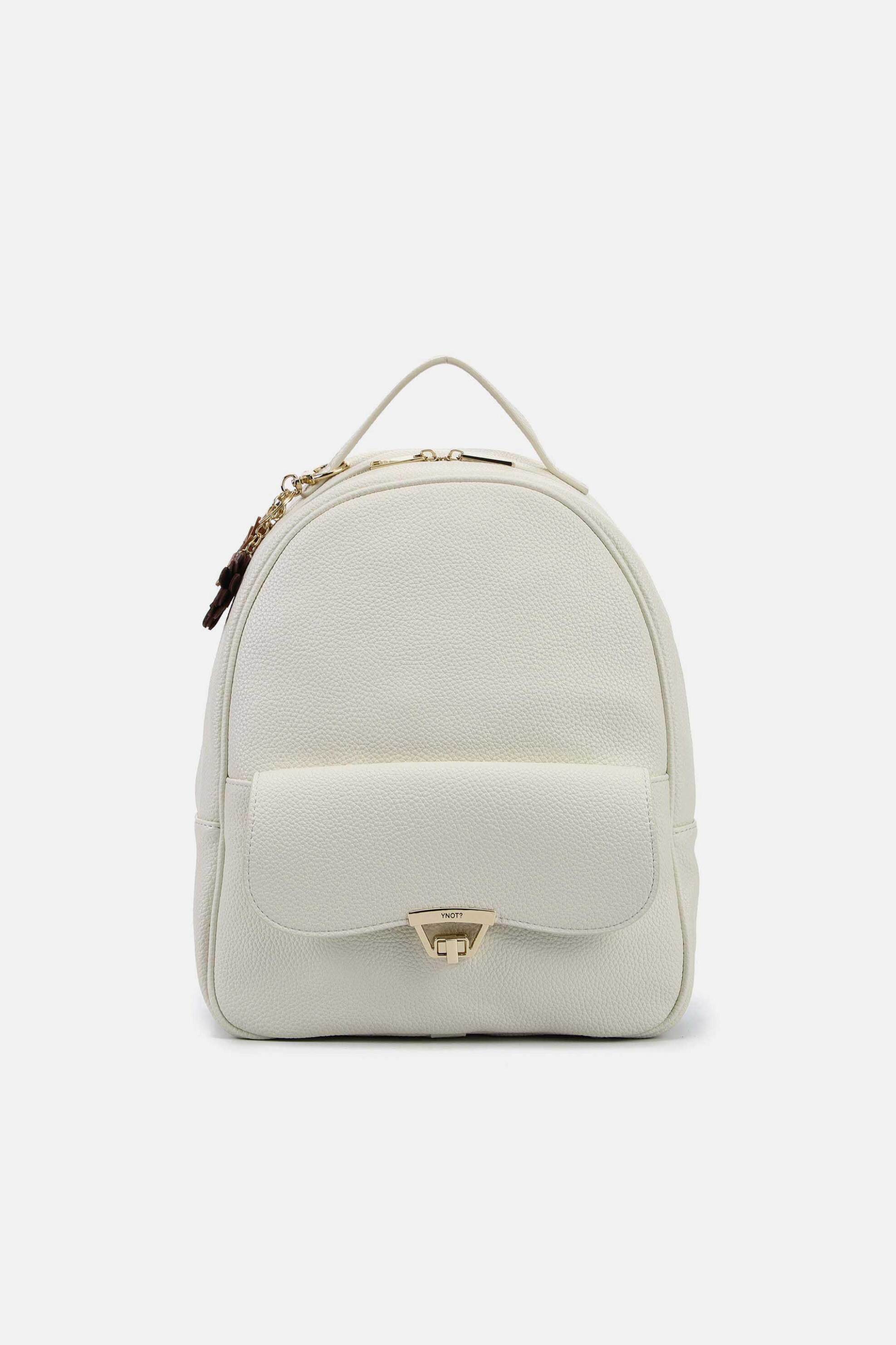 Y NOT? Ynot? γυναικείο backpack "Harmony L" - HAR004S6 Υπόλευκο