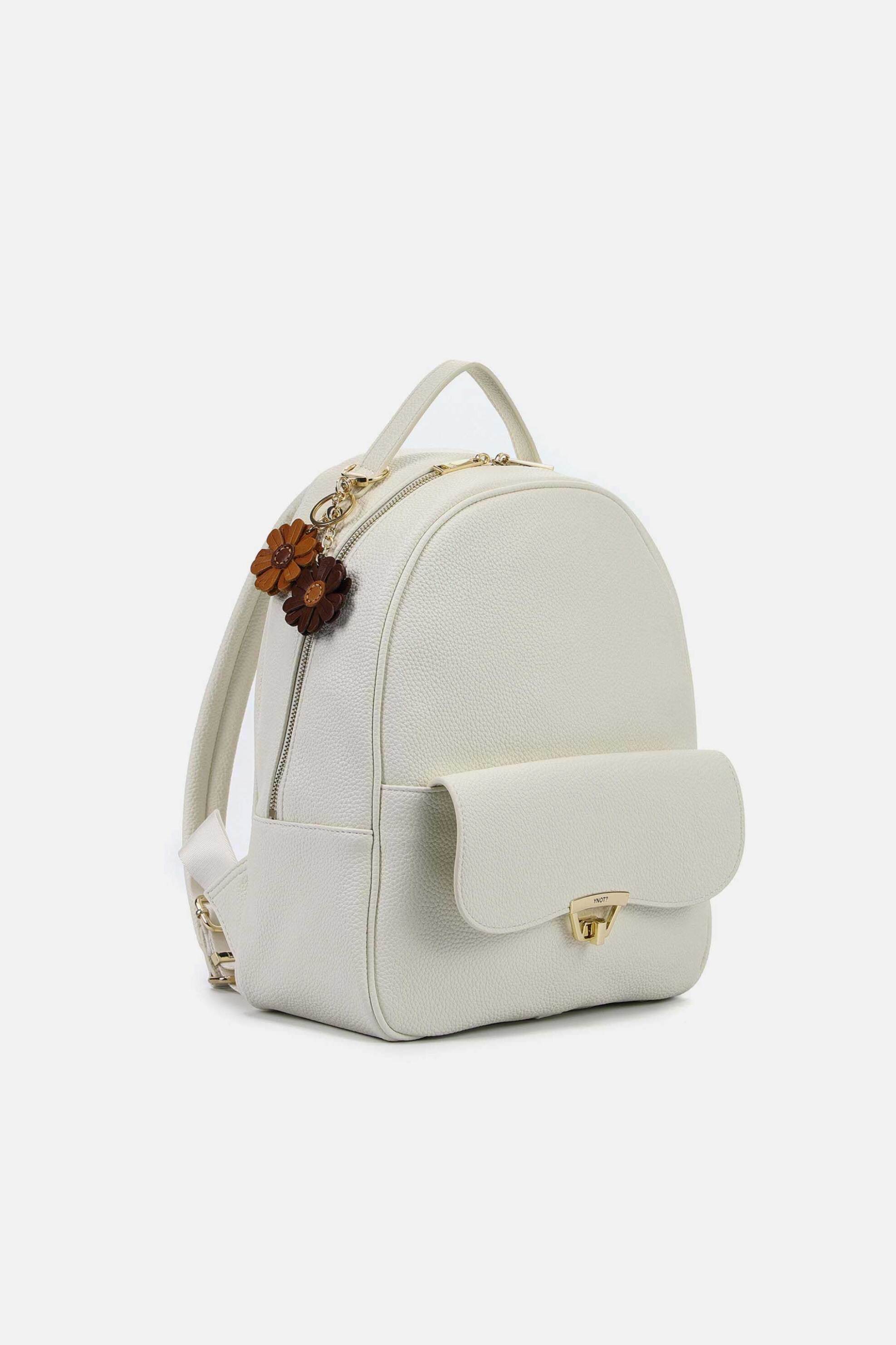 Ynot? γυναικείο backpack "Harmony L" - HAR004S6 Υπόλευκο φωτογραφία
