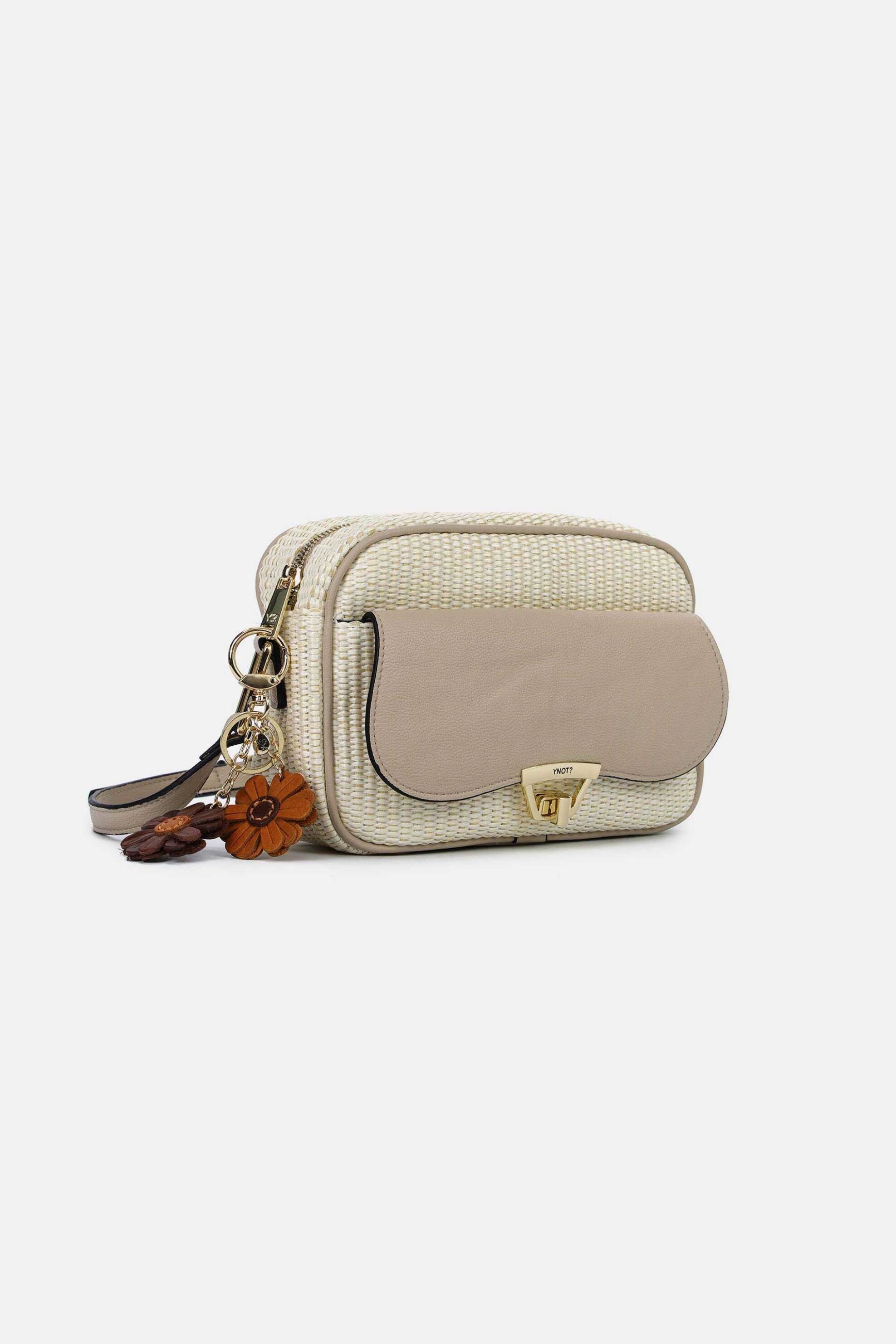 Ynot? γυναικεία ψάθινη τσάντα crossbody 