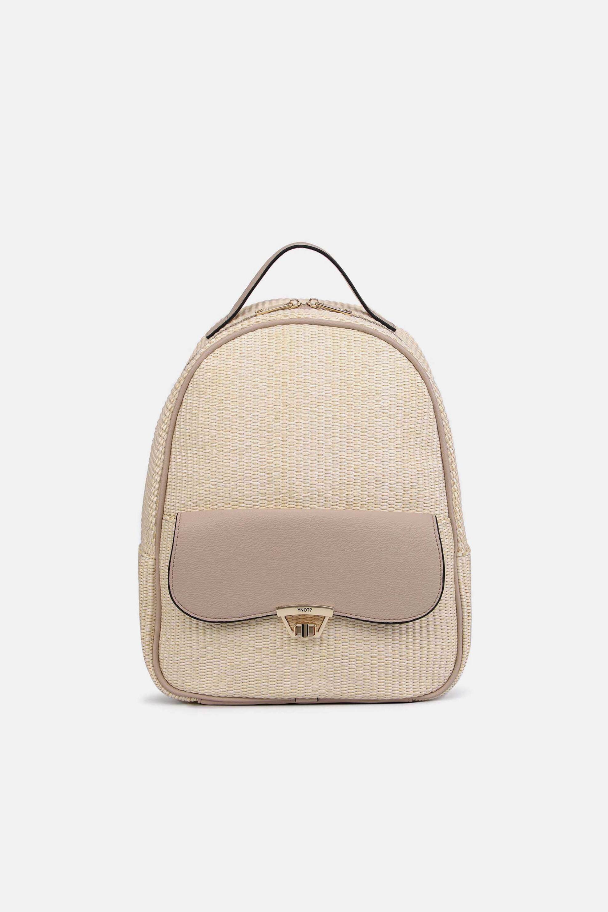 Ynot? γυναικείο ψάθινο backpack 