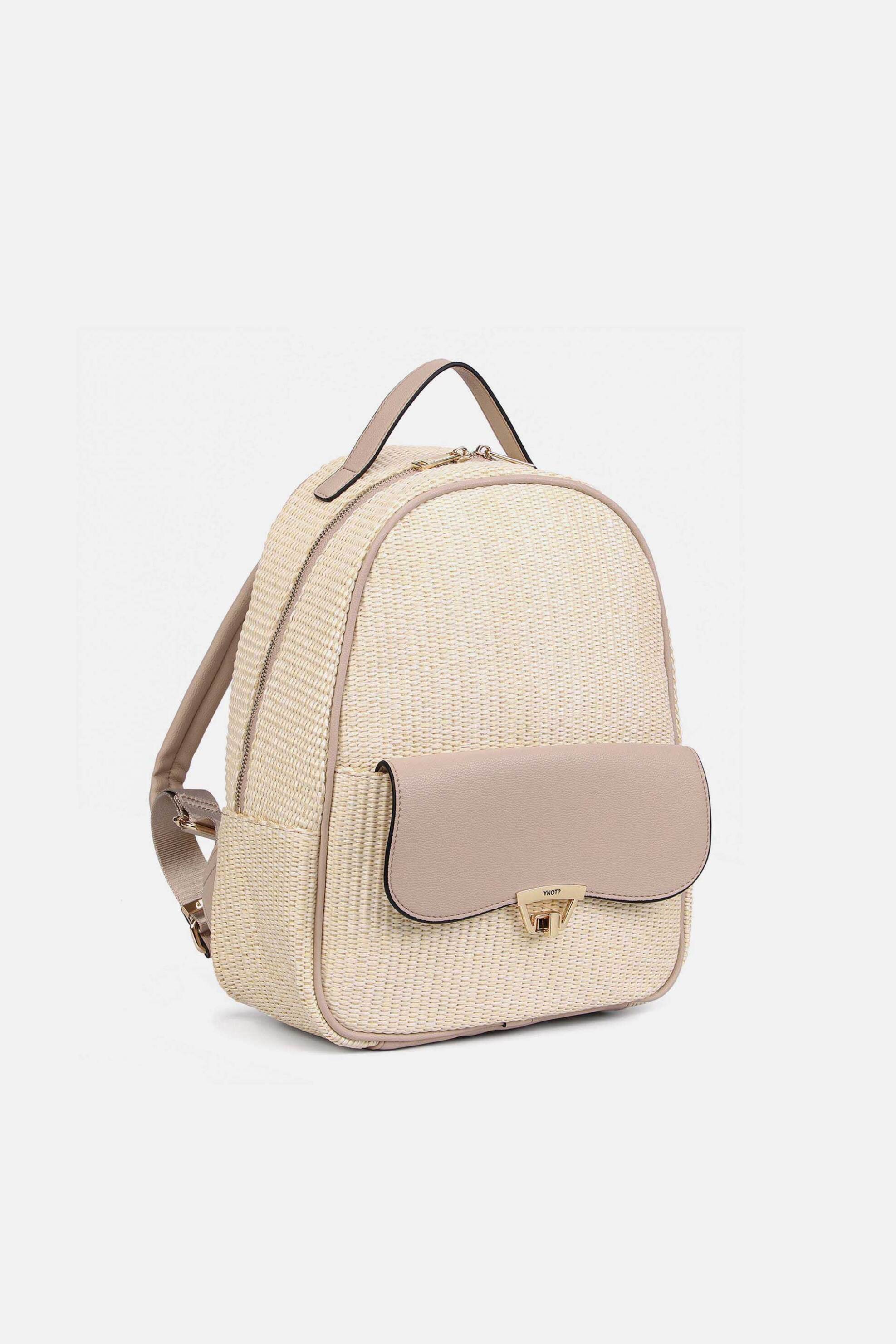 Ynot? γυναικείο ψάθινο backpack 