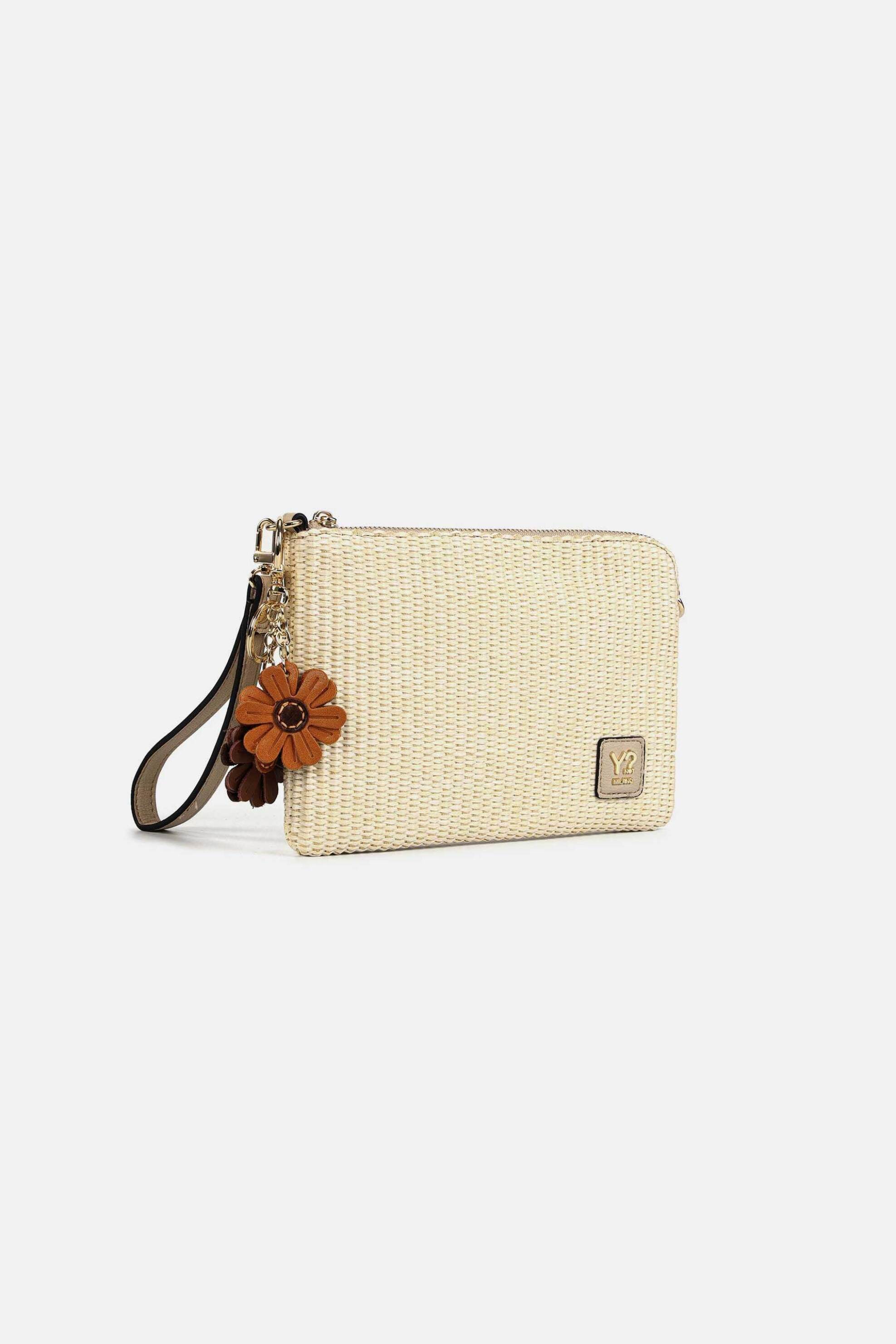 Ynot? γυναικεία ψάθινη τσάντα clutch 