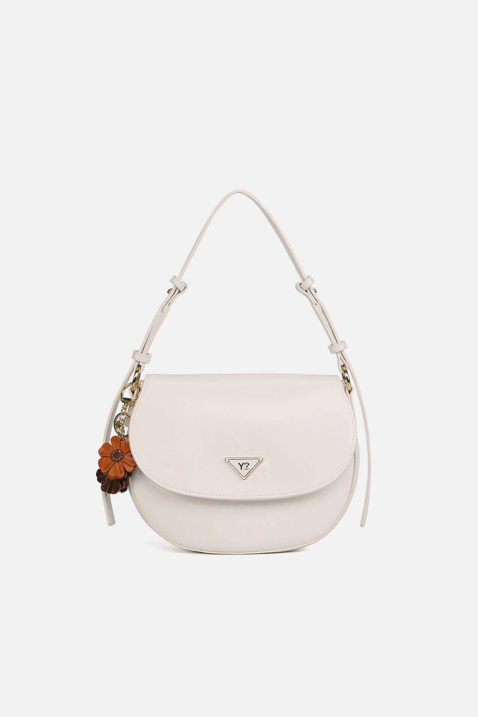 Y NOT? Ynot? γυναικεία τσάντα crossbody "Moonlight M" - MLG004S6 Υπόλευκο