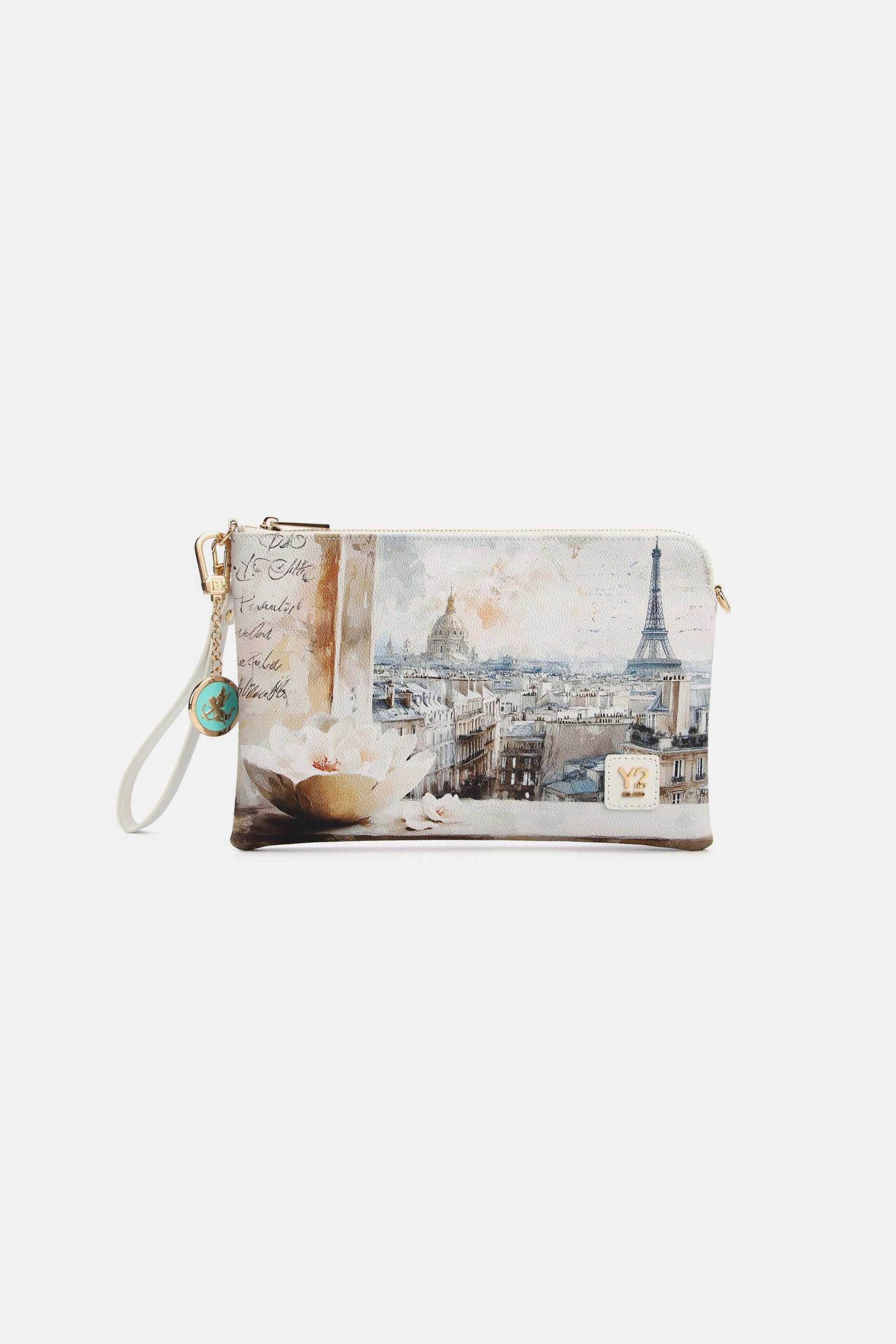 Y NOT? Ynot? γυναικεία τσάντα clutch "Yes M" - YES303S6 Υπόλευκο
