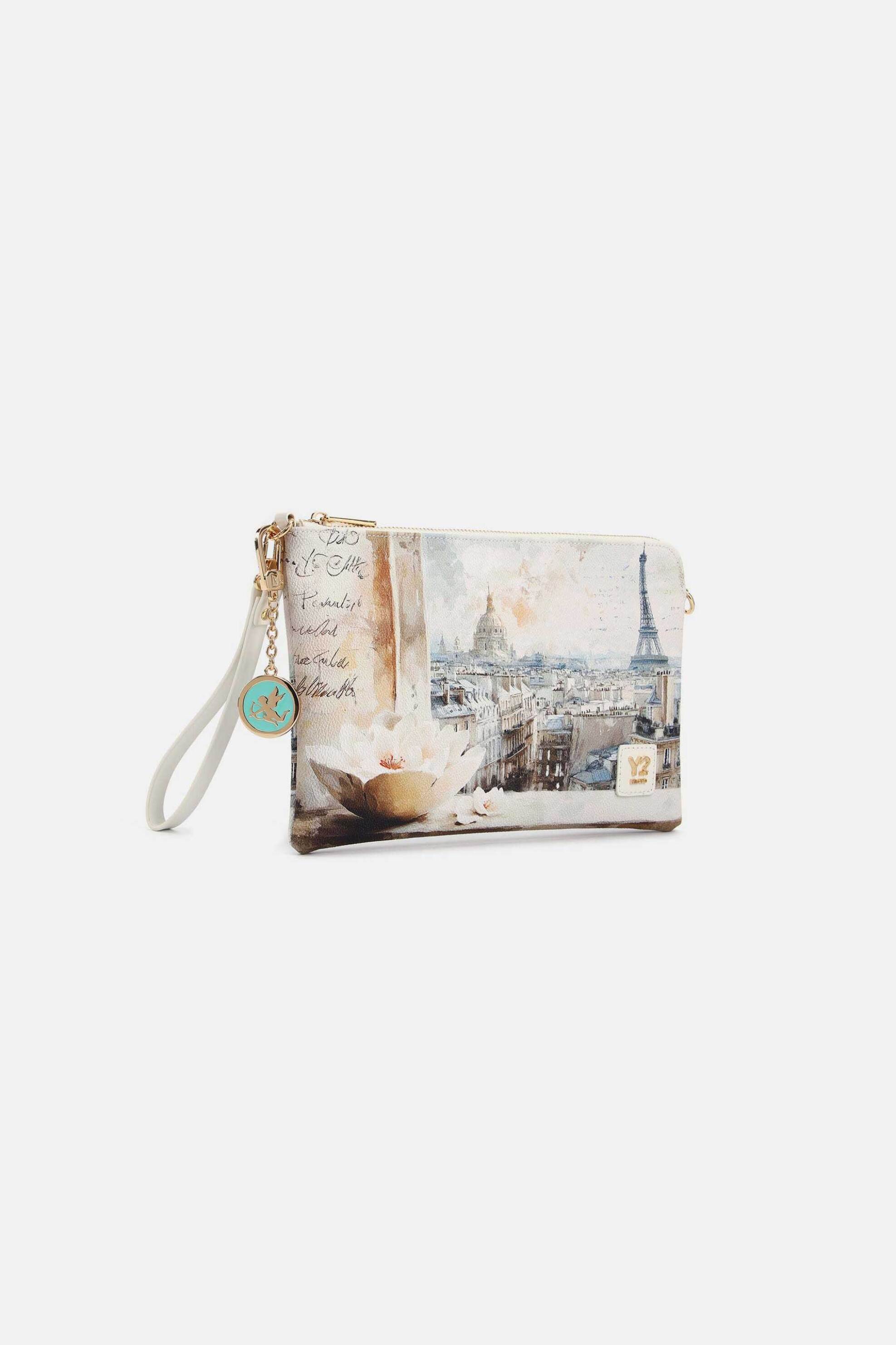 Y NOT? Ynot? γυναικεία τσάντα clutch "Yes M" - YES303S6 Υπόλευκο - 2