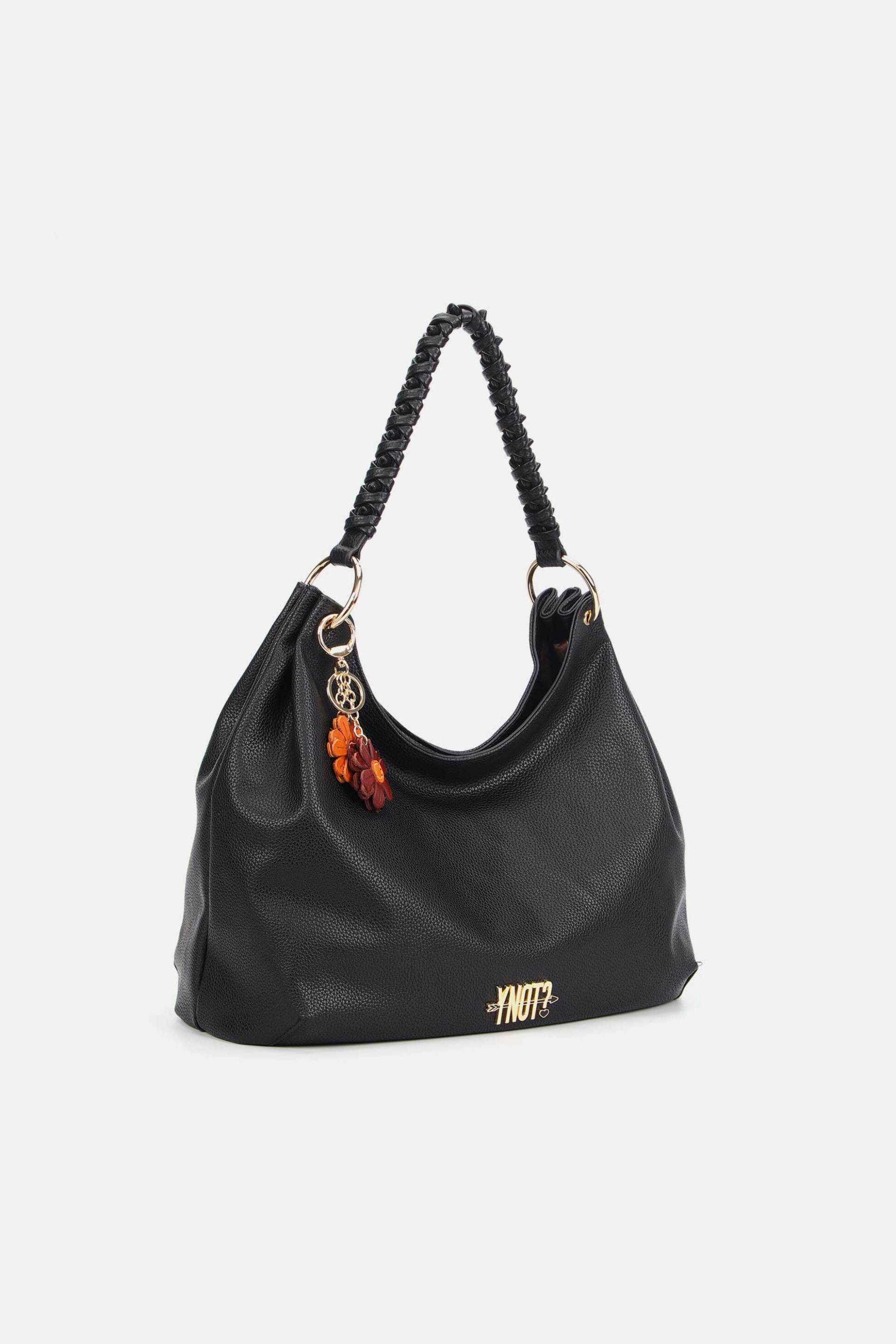 Y NOT? Ynot? γυναικεία τσάντα hobo "Zante XL" - ZAN003S6 Μαύρο - 2