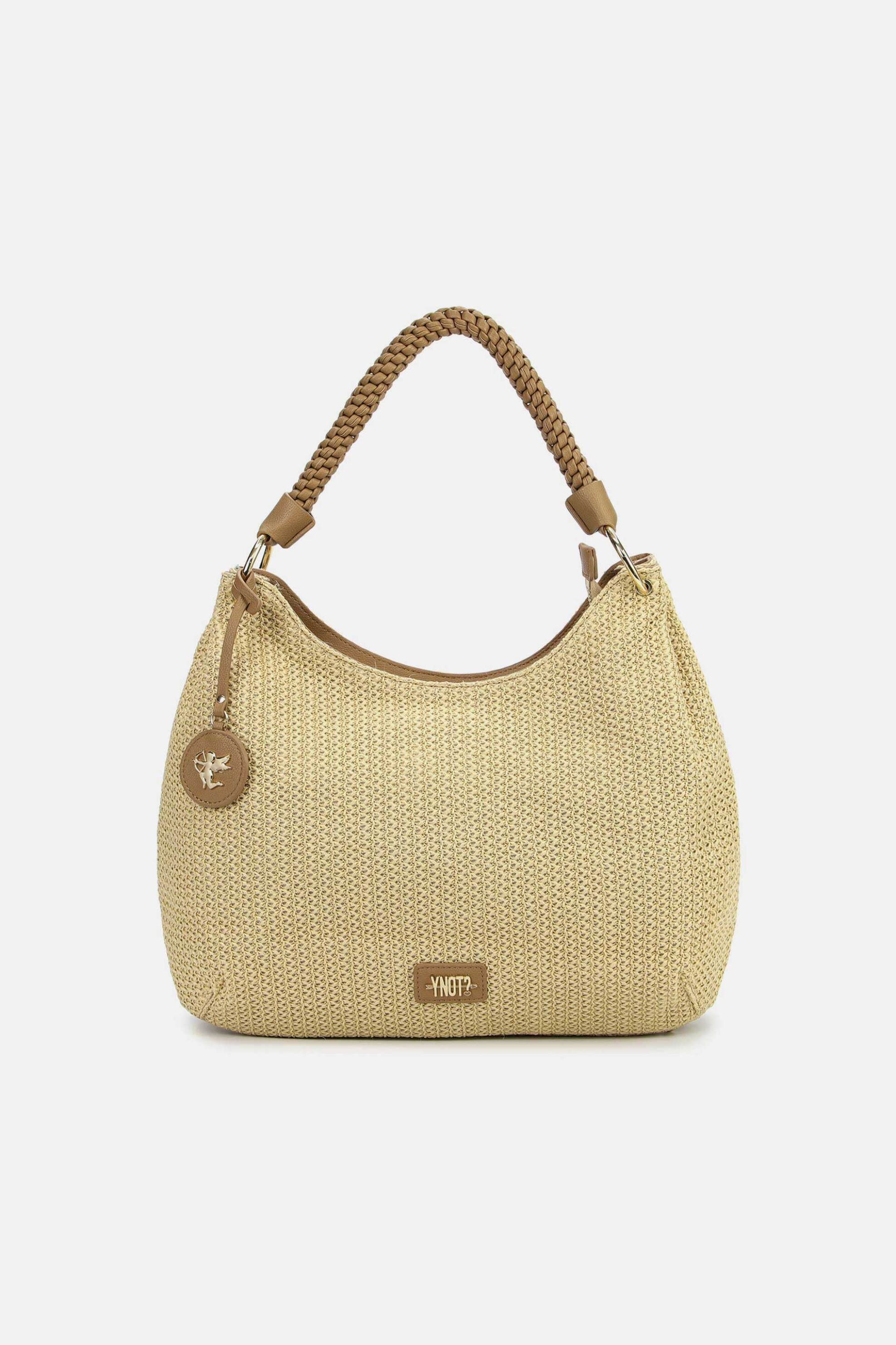 Ynot? γυναικεία ψάθινη τσάντα tote "Malè XXL" - MAE003S6 Μπεζ