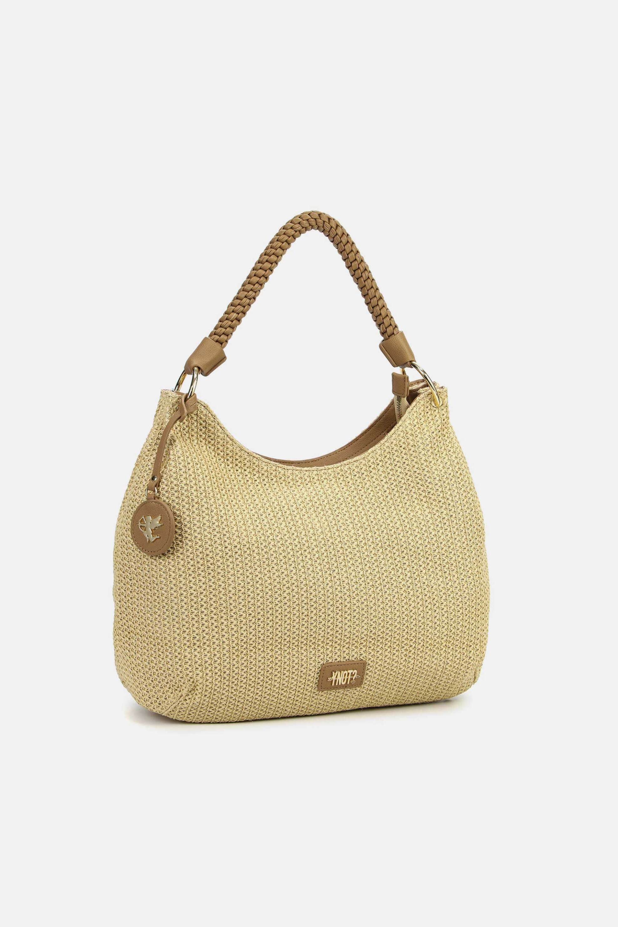 Y NOT? Ynot? γυναικεία ψάθινη τσάντα tote "Malè XXL" - MAE003S6 Μπεζ - 2
