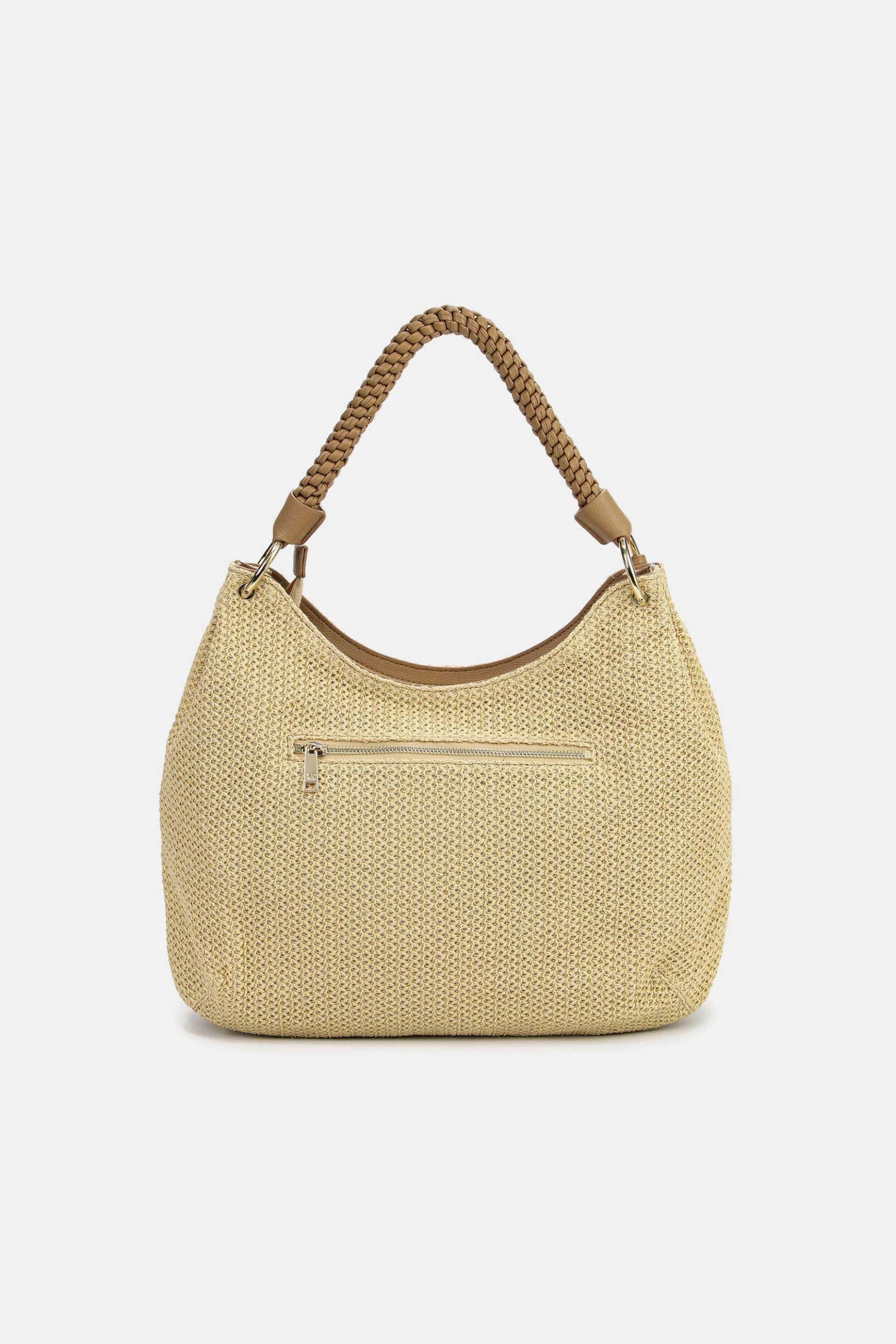 Y NOT? Ynot? γυναικεία ψάθινη τσάντα tote "Malè XXL" - MAE003S6 Μπεζ - 3