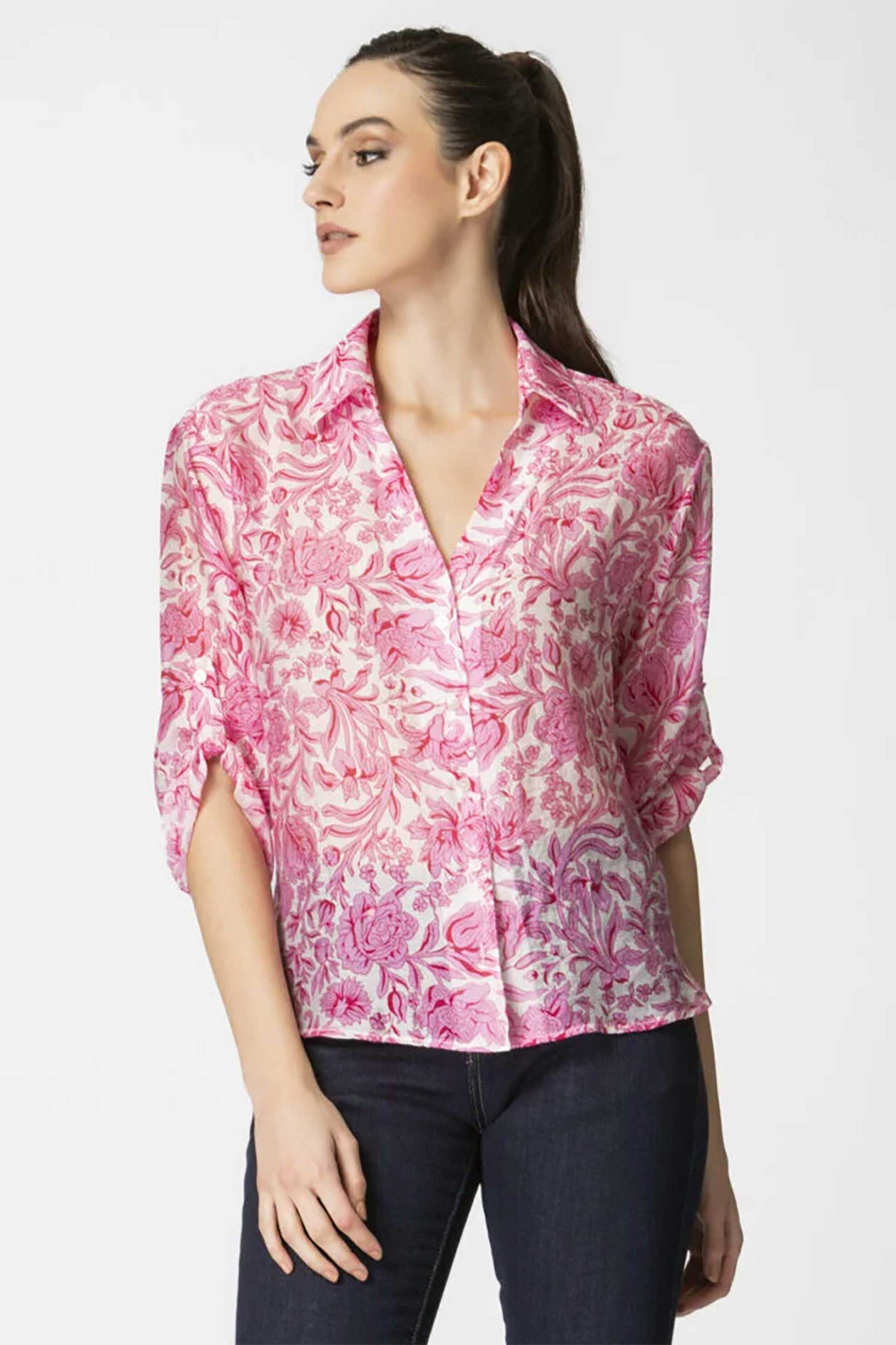 BILLY SABBADO Billy Sabbado γυναικείο πουκάμισο με all-over floral print - 0599519198 Μοβ 2025