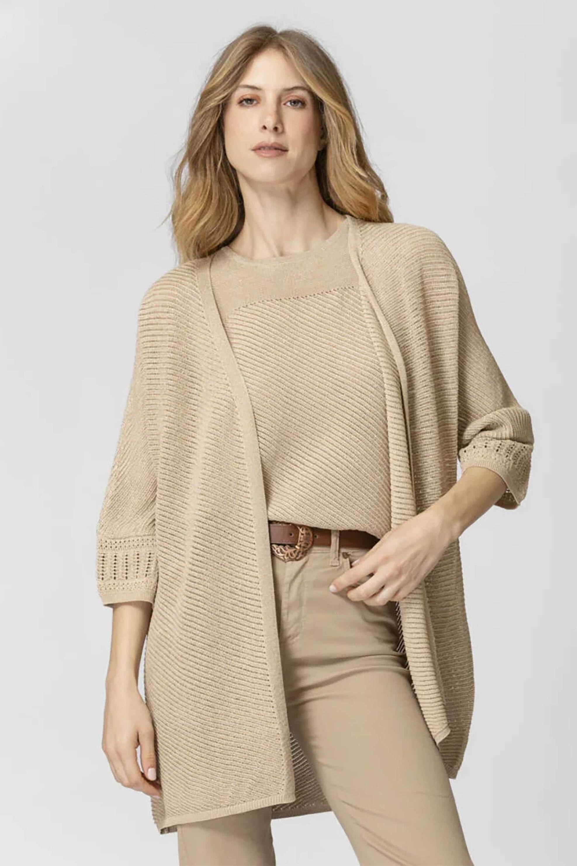 BILLY SABBADO Billy Sabbado γυναικεία ζακέτα πλεκτή lurex - 4225730700 Μπεζ 2025