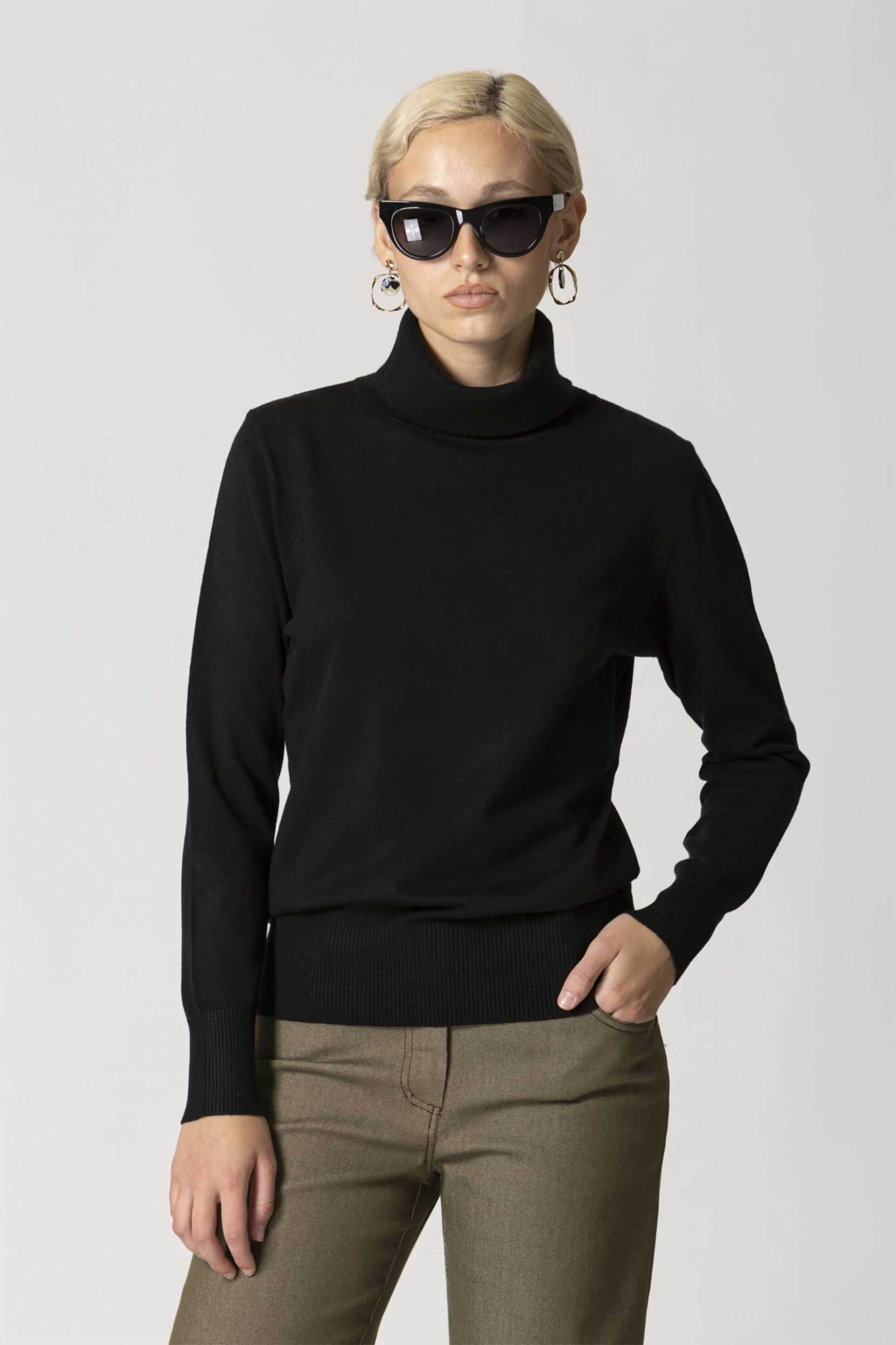 BILLY SABBADO Billy Sabbado γυναικεία πλεκτή μπλούζα ζιβάγκο - 4925269200 Μαύρο