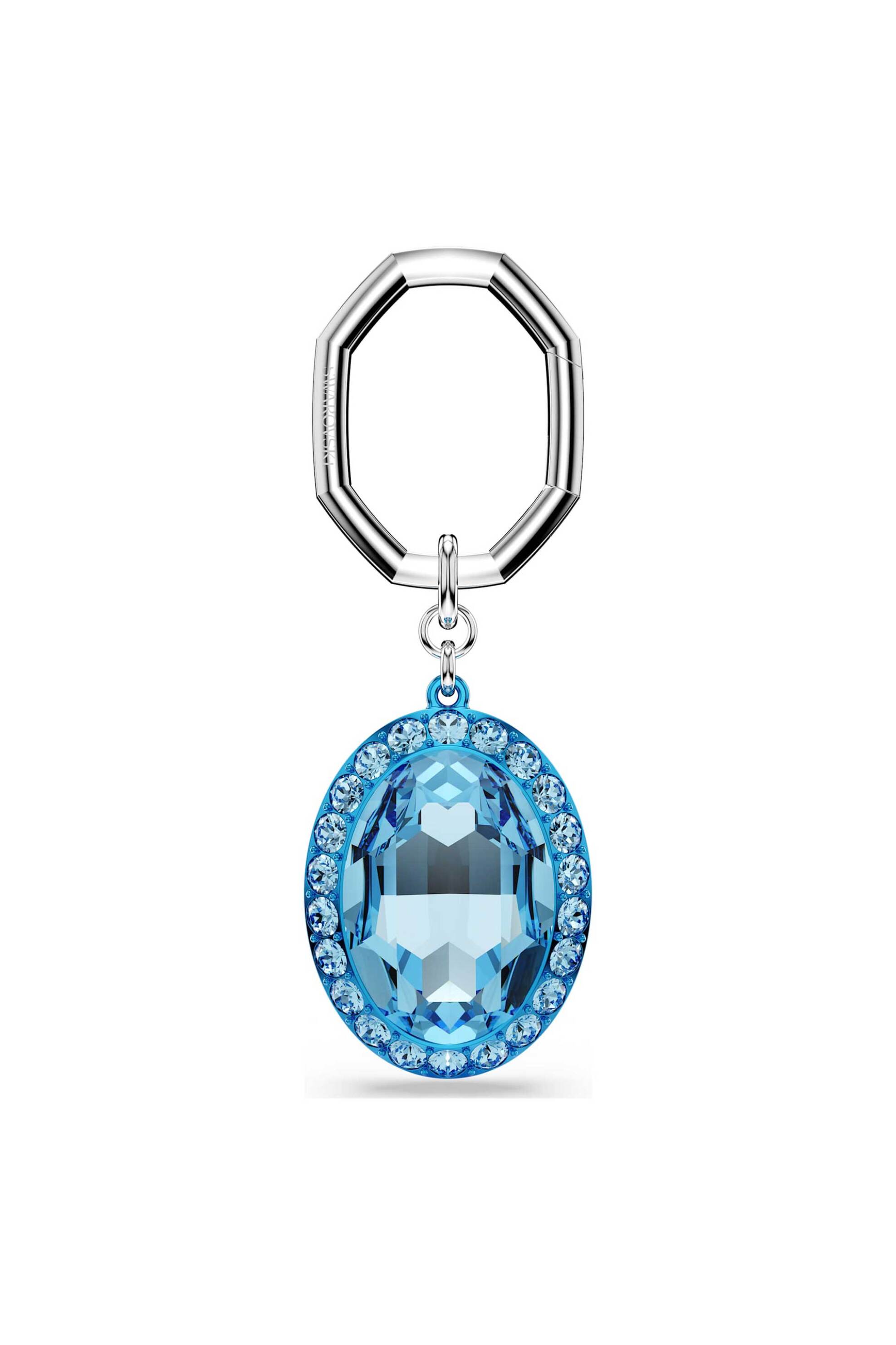 SWAROVSKI Swarovski μπρελόκ κοπή οβάλ, μπλε, φινίρισμα από διάφορα μέταλλα - 5666644