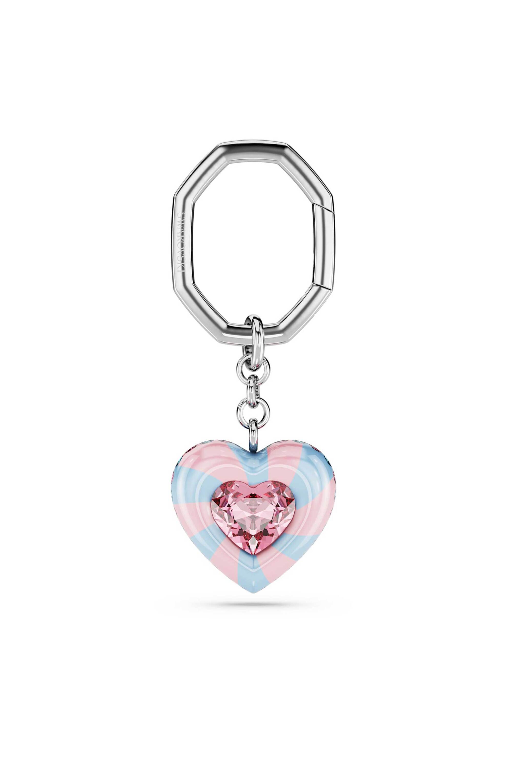 SWAROVSKI Swarovski μπρελόκ κοπή heart, καρδιά, πολύχρωμο, επιμετάλλωση ροδίου - 5713882