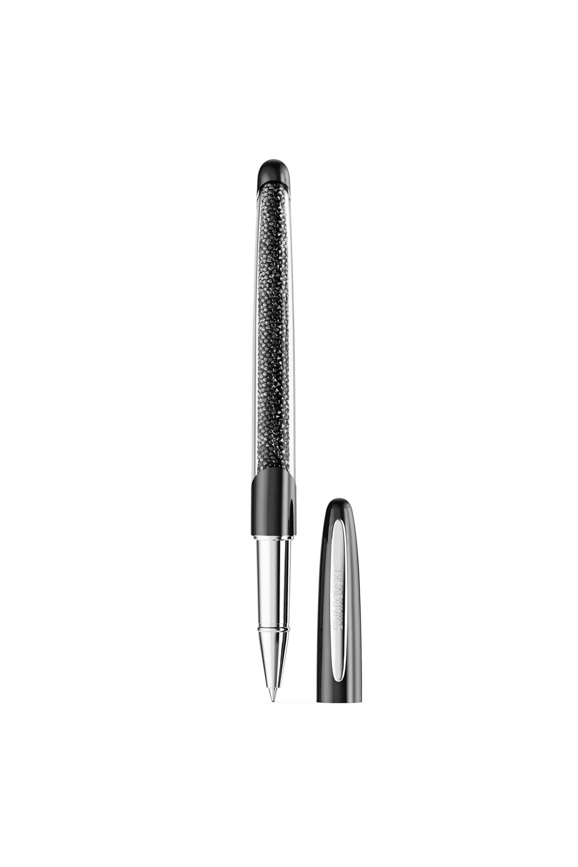 Swarovski γυναικείο στυλό rollerball μαύρο, επιμετάλλωση χρωμίου "Crystalline" - 5717137 φωτογραφία