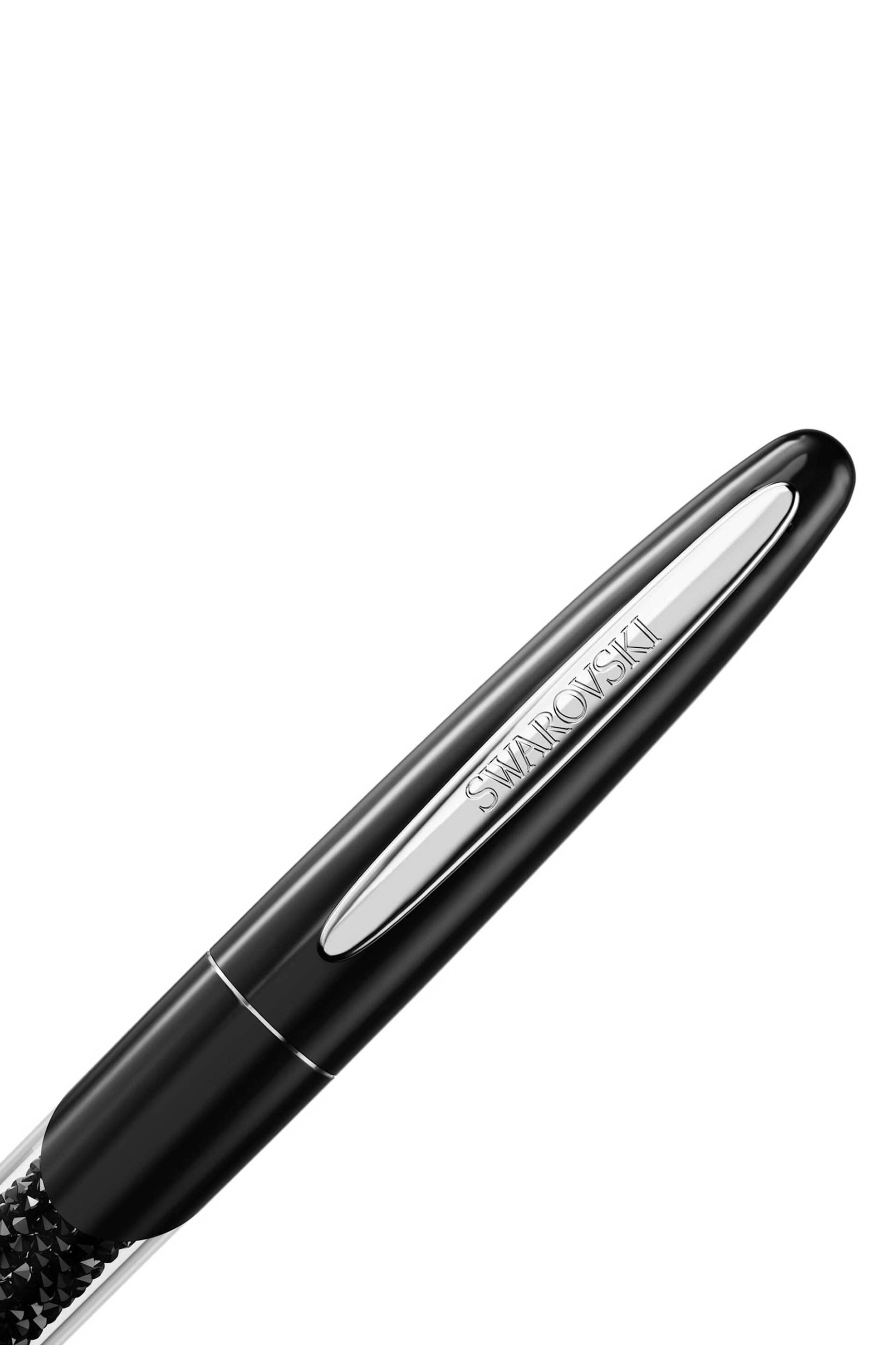Swarovski γυναικείο στυλό rollerball μαύρο, επιμετάλλωση χρωμίου "Crystalline" - 5717137 φωτογραφία
