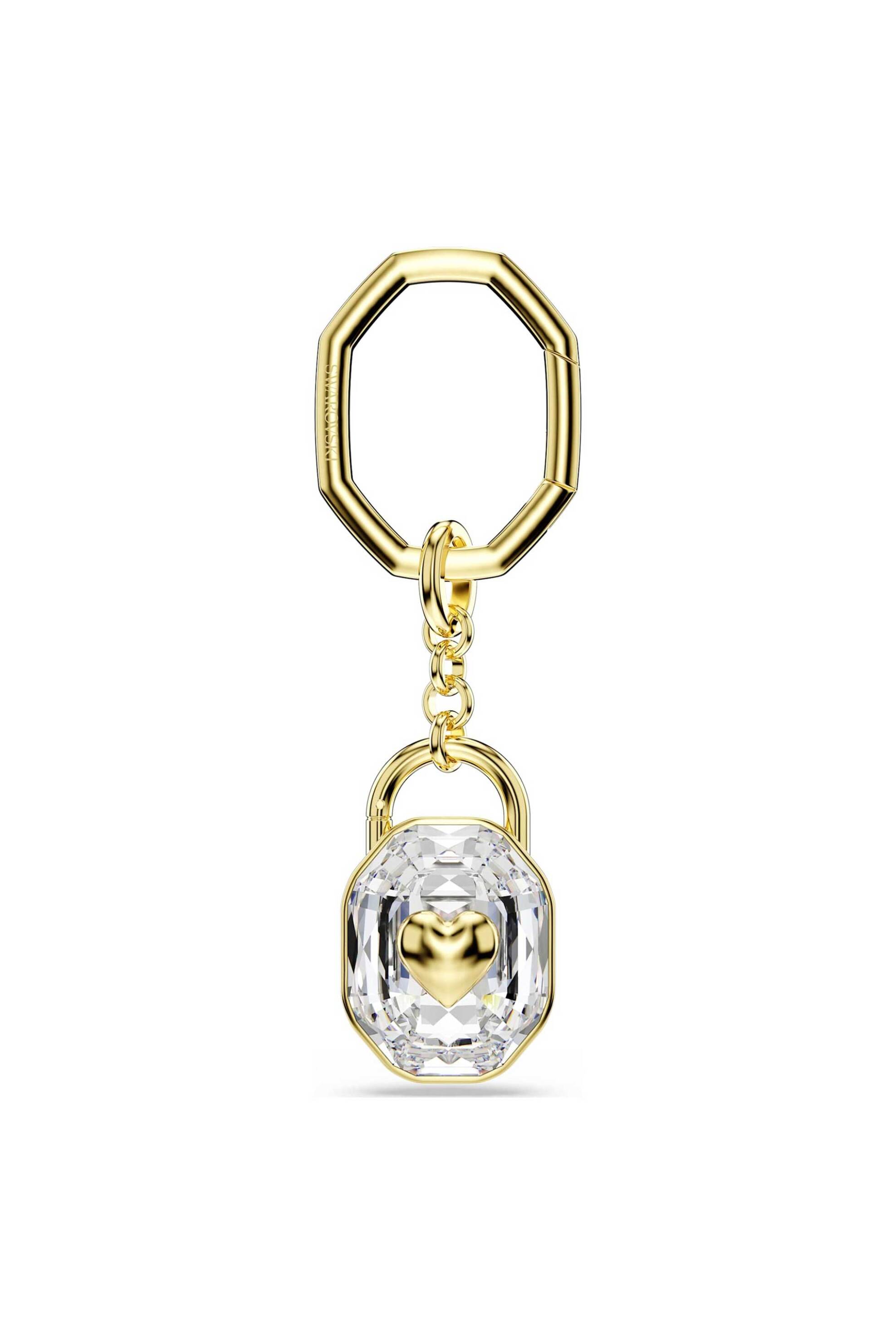 SWAROVSKI Swarovski γυναικείο μπρελόκ κοπή οβάλ, άσπρο, επιμετάλλωση σε χρυσαφί τόνο "Symbolica" - 5733765