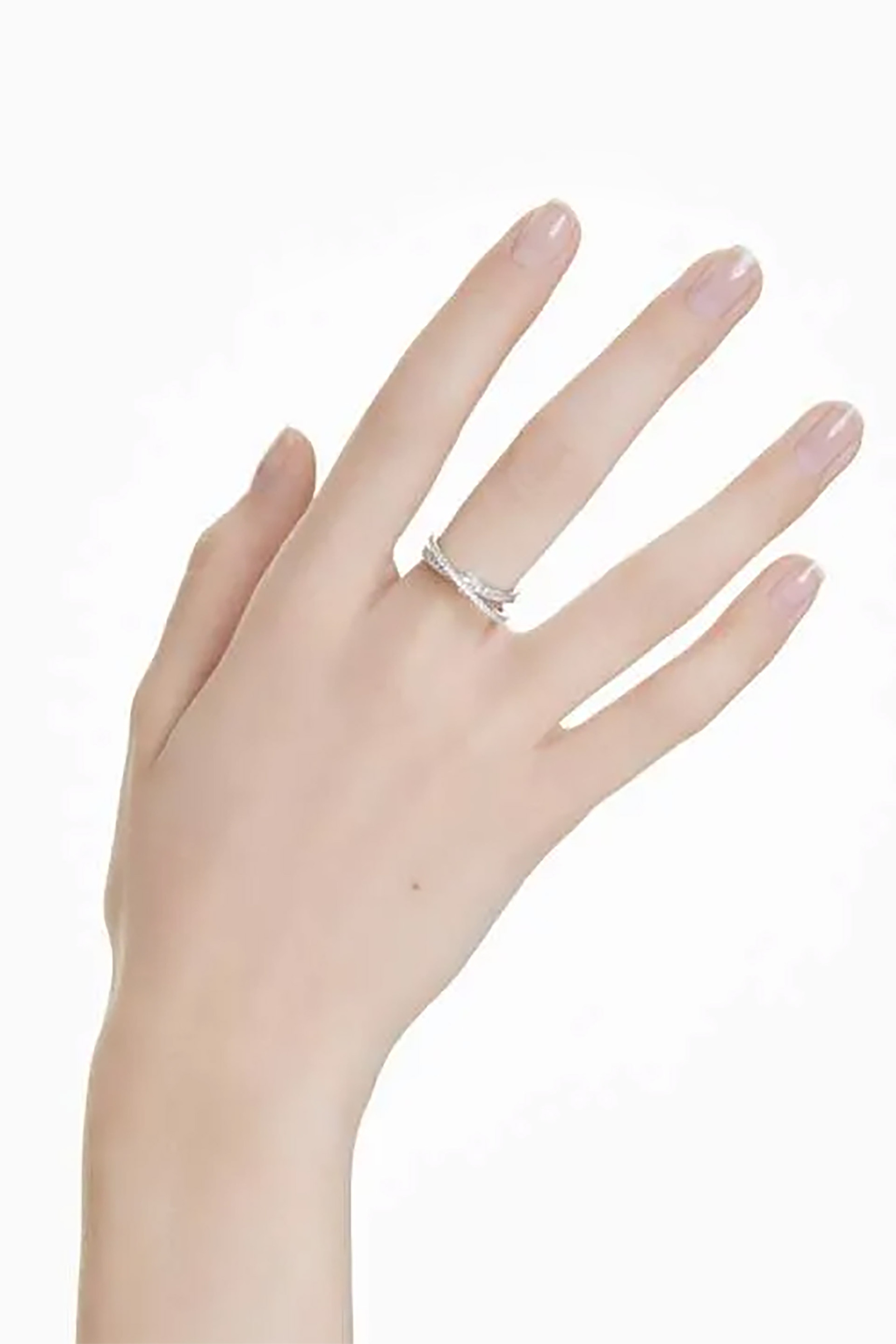 Swarovski Γυναικείο Δαχτυλίδι Μείξη Κοπών Λευκό Επιμετάλλωση Ροδίου Hyperbola (55) - 5691231