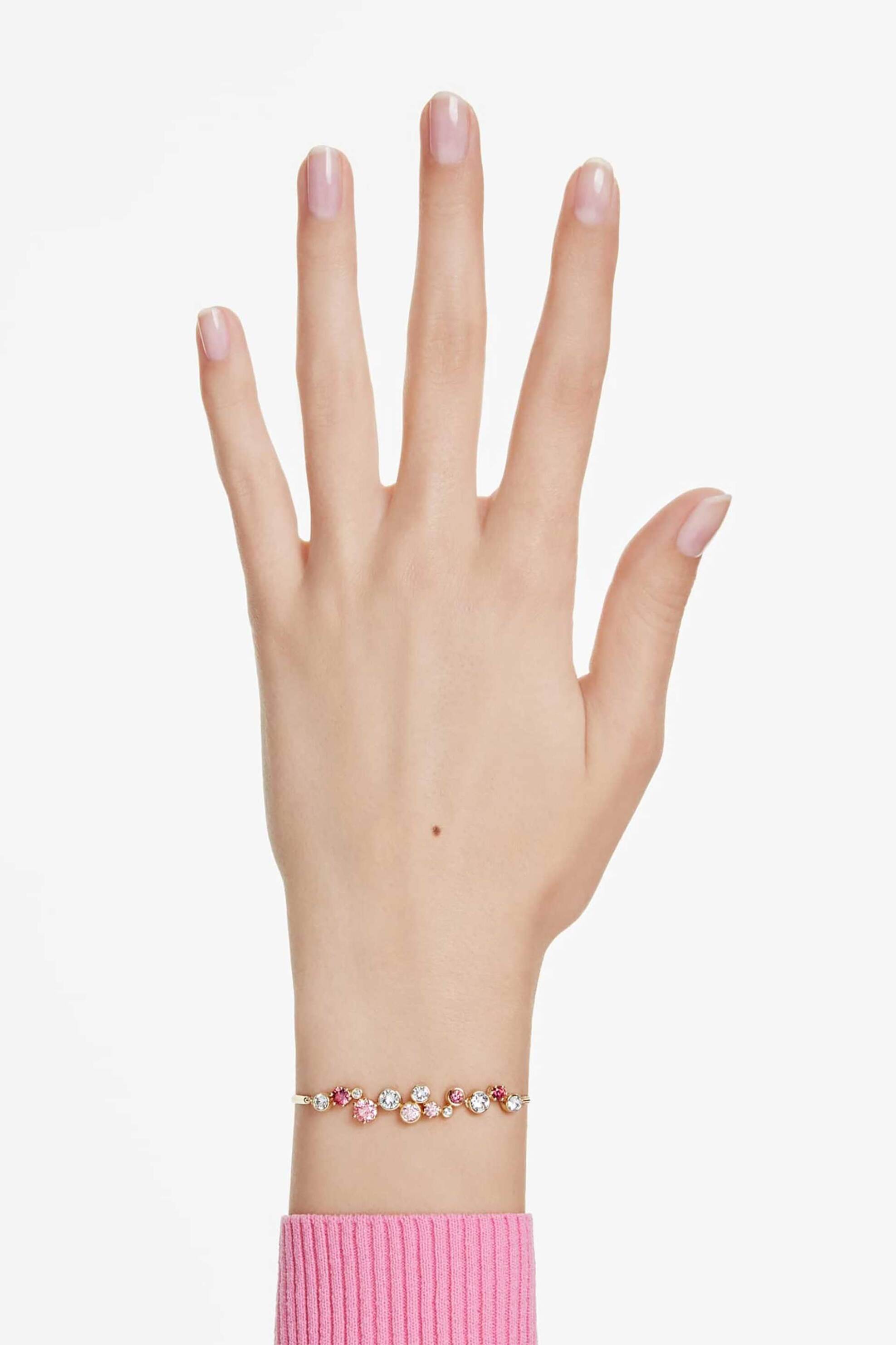 Swarovski Γυναικείο Βραχιόλι Μίξη Κοπών Πολύχρωμο Επιμετάλλωση σε Χρυσαφί Τόνο Constella - 5722476