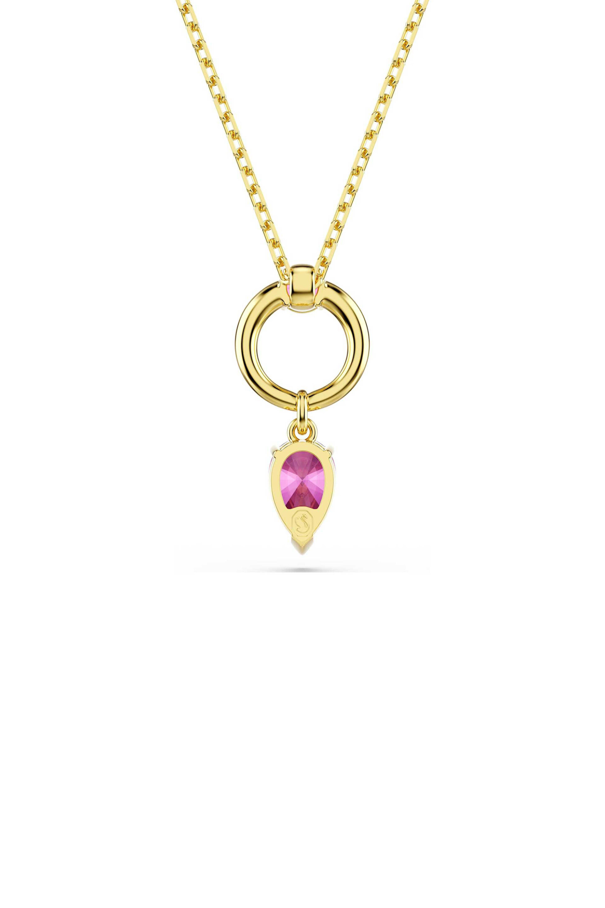 SWAROVSKI Swarovski γυναικείο μενταγιόν μίξη κοπών, κόκκινο, επιμετάλλωση σε χρυσαφί τόνο "Mesmera" - 5732487 - 3