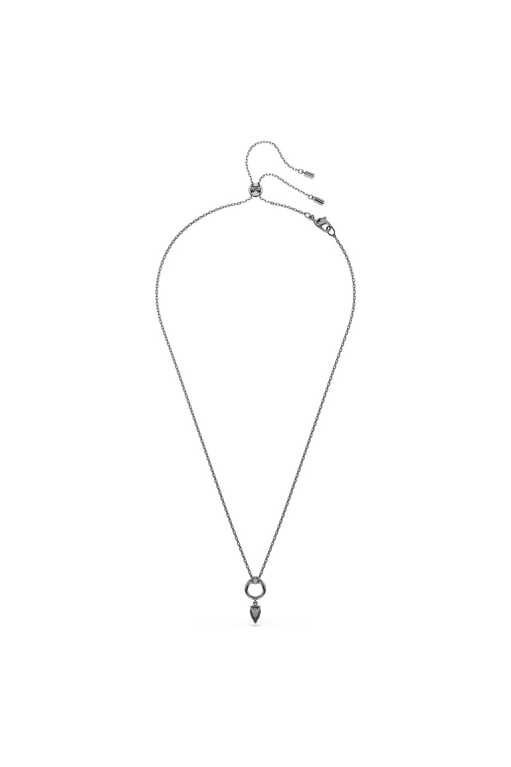 SWAROVSKI Swarovski γυναικείο μενταγιόν μίξη κοπών, γκρι, επιμετάλλωση ρουθηνίου "Mesmera" - 5732491 - 2