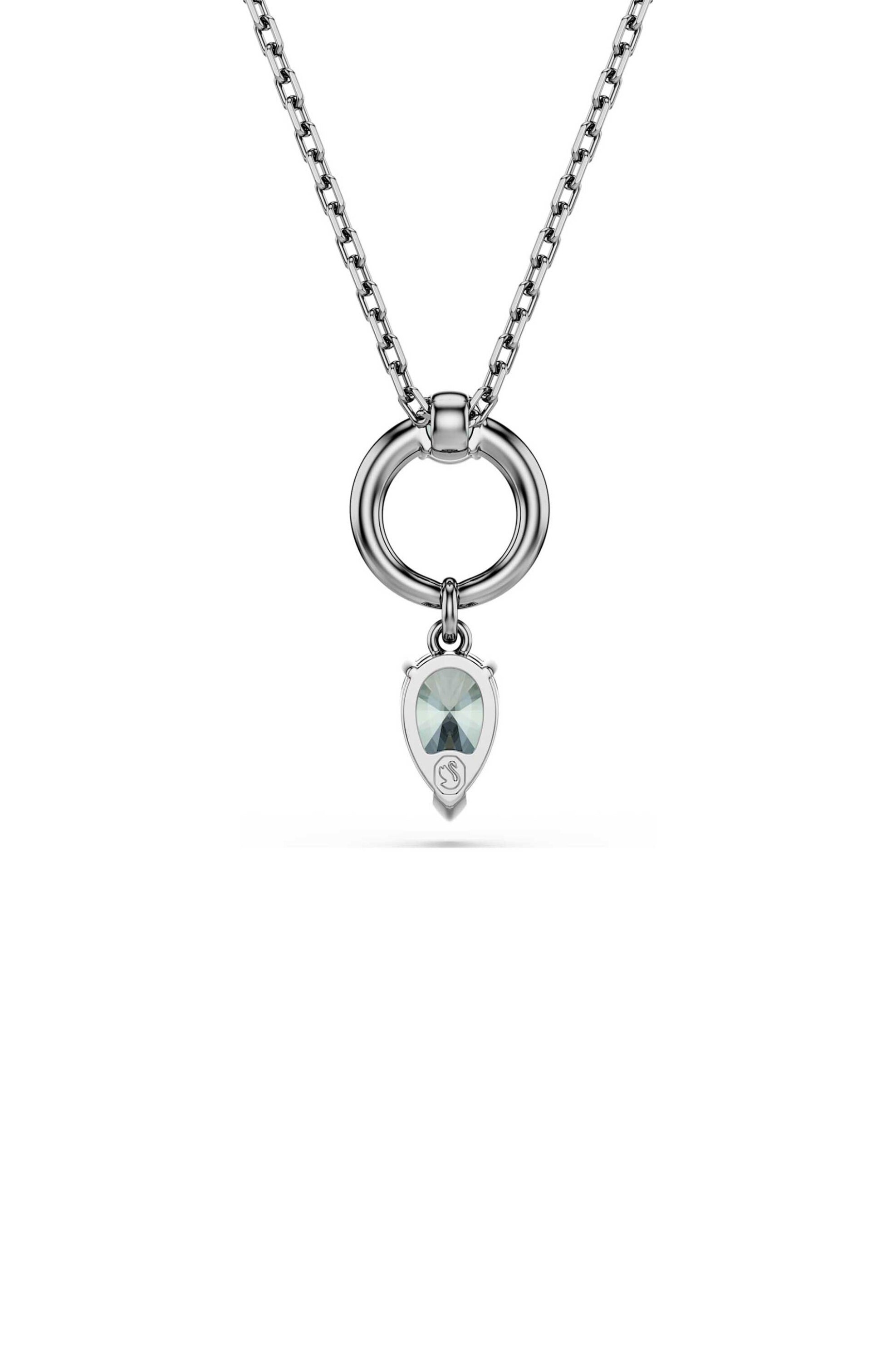SWAROVSKI Swarovski γυναικείο μενταγιόν μίξη κοπών, γκρι, επιμετάλλωση ρουθηνίου "Mesmera" - 5732491 - 3