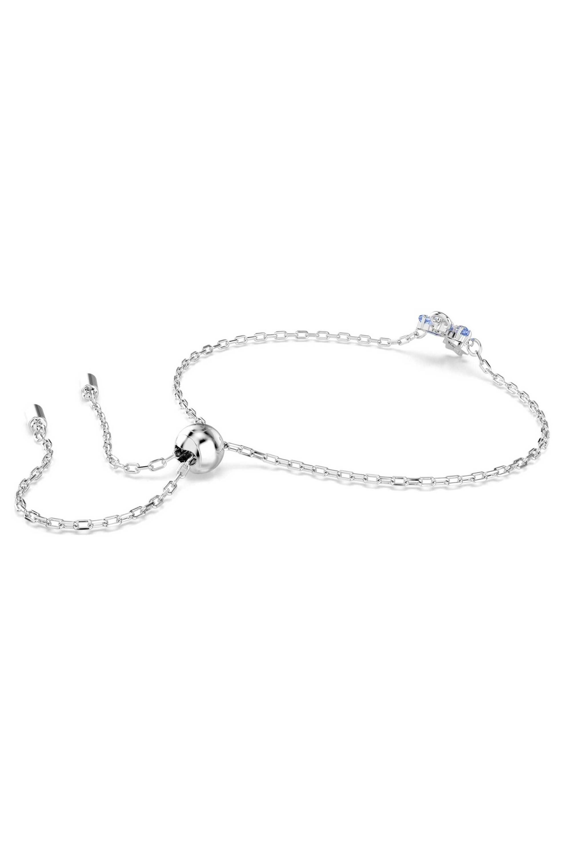 Swarovski Γυναικείο Βραχιόλι Άγγελος Μπλε Επιμετάλλωση Ροδίου Magic - 5734263