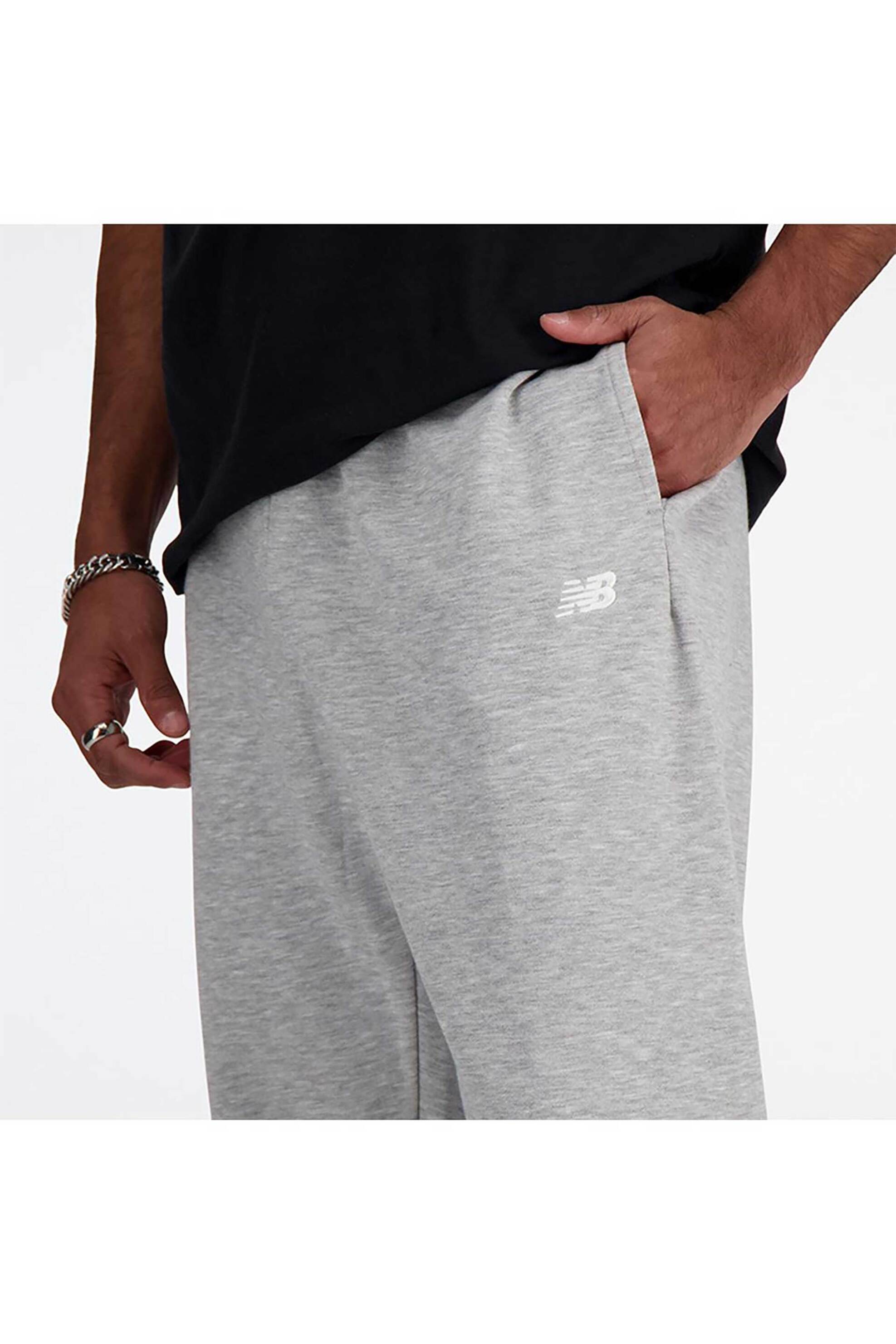 New Balance Ανδρικό Παντελόνι Φόρμας Sport Essentials French Terry - Mp41519 Γκρι