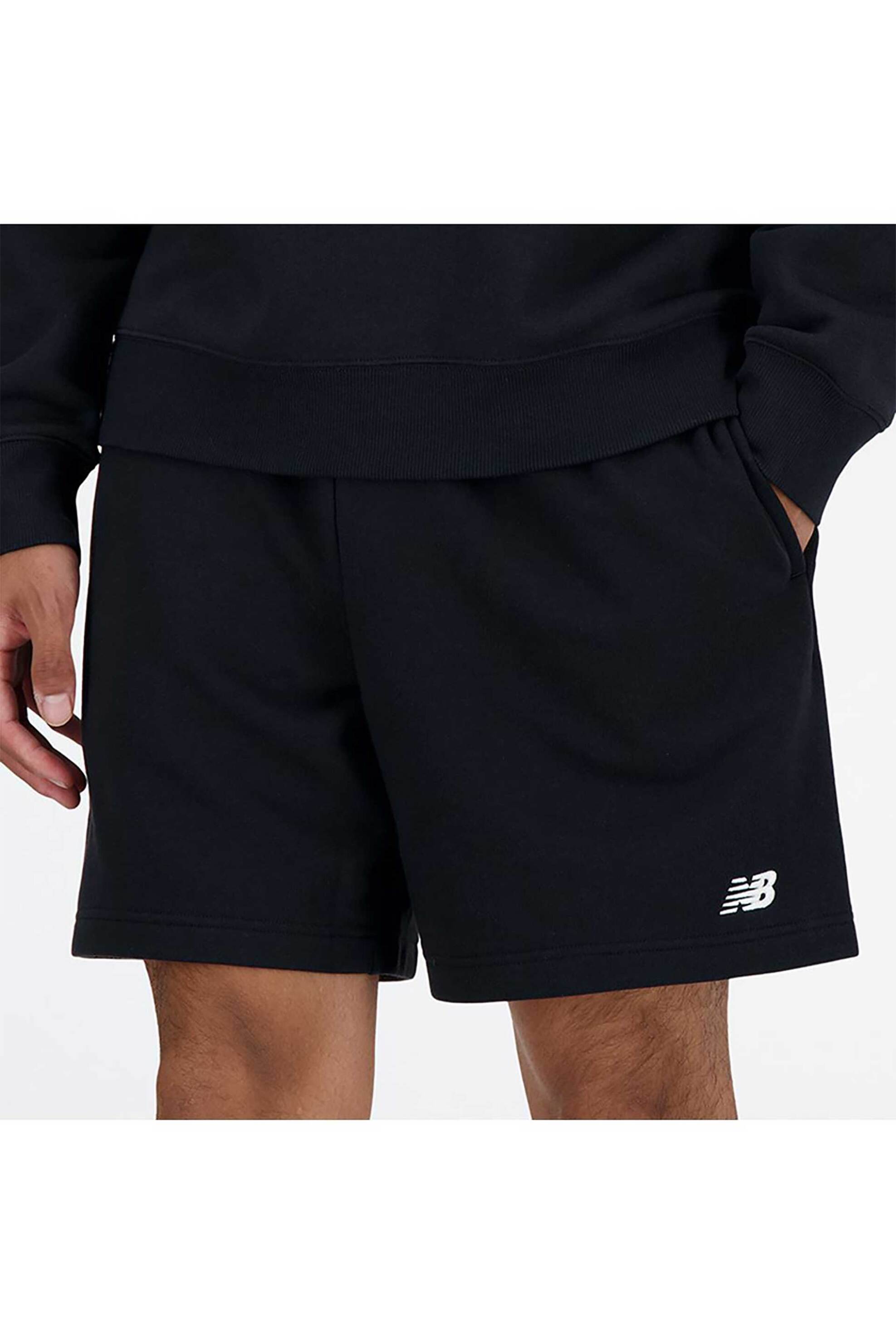 New Balance Ανδρικό Σορτς French Terry - Ms41520 Μαύρο