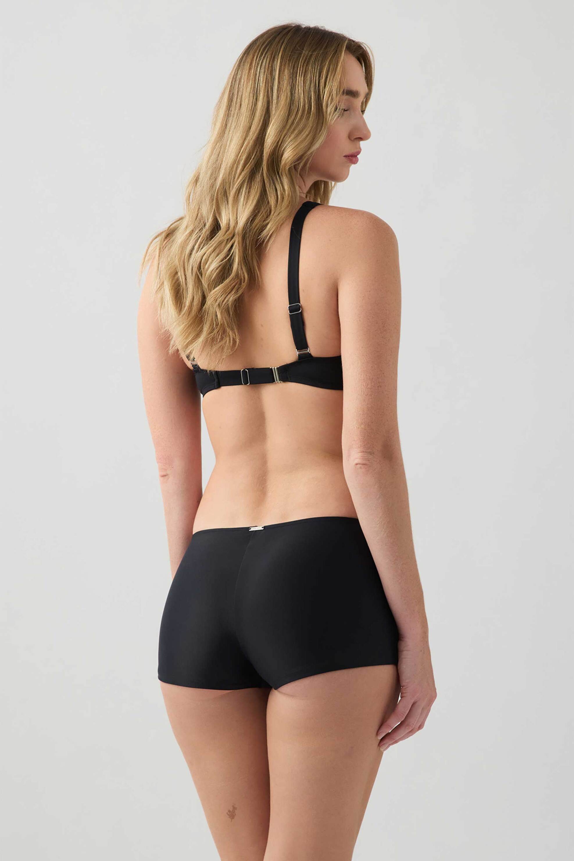 Minerva γυναικείο μαγιό μπικίνι σλιπ Boxer Full - 90-90332-003-045 Μαύρο