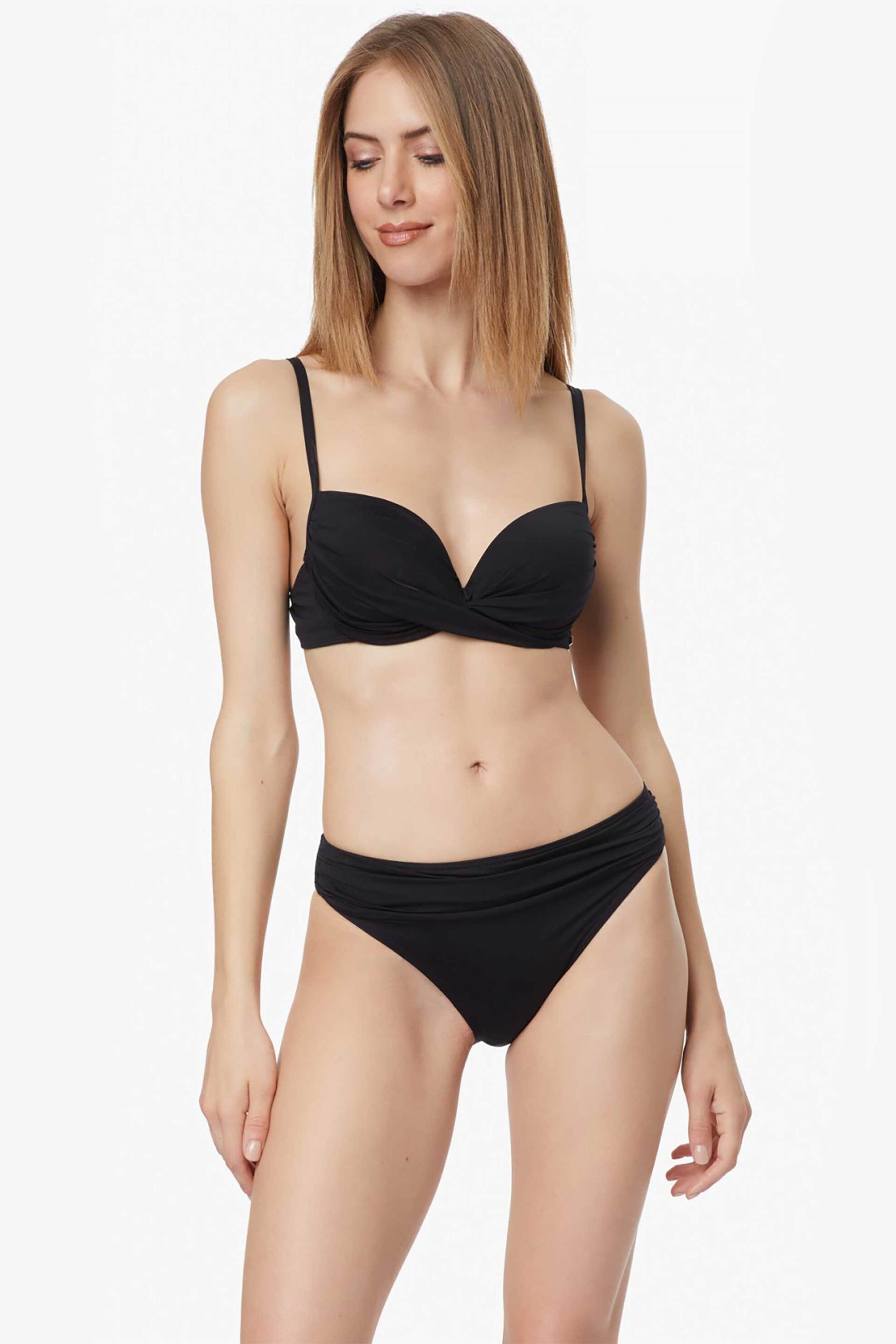 MINERVA Minerva γυναικείο μαγιό μπικίνι σλιπ Soft Rio Basic - 90-90360-006-045 Μαύρο