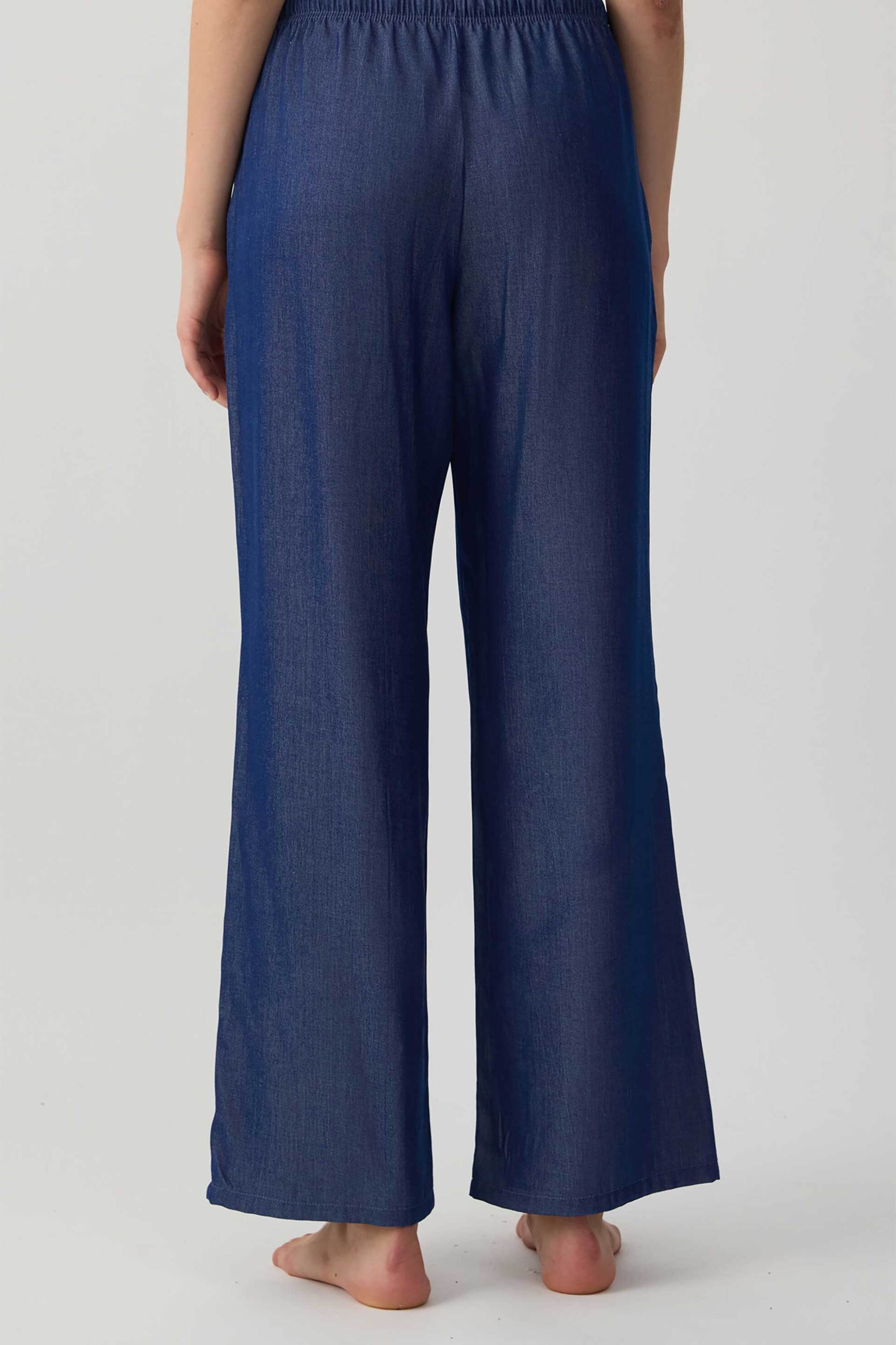 Minerva Γυναικεία Denim Παντελόνα με Ελαστική Μέση - 90-53334-002-031 Blue Σκούρο