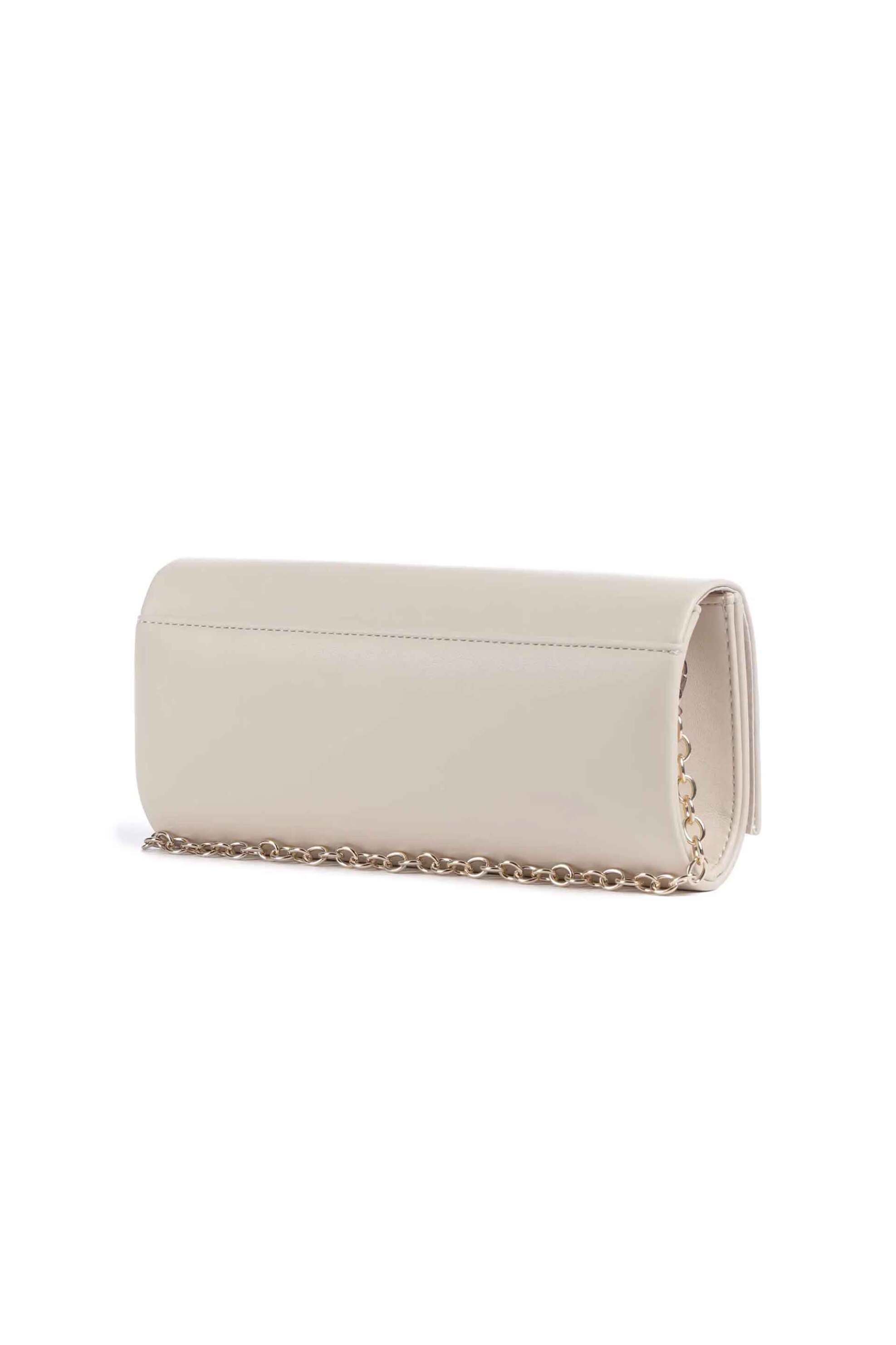 Valentino γυναικείος φάκελος/crossbody με μεταλλικό λογότυπο "Sofie" - 18LVBS90717/SOF Εκρού φωτογραφία