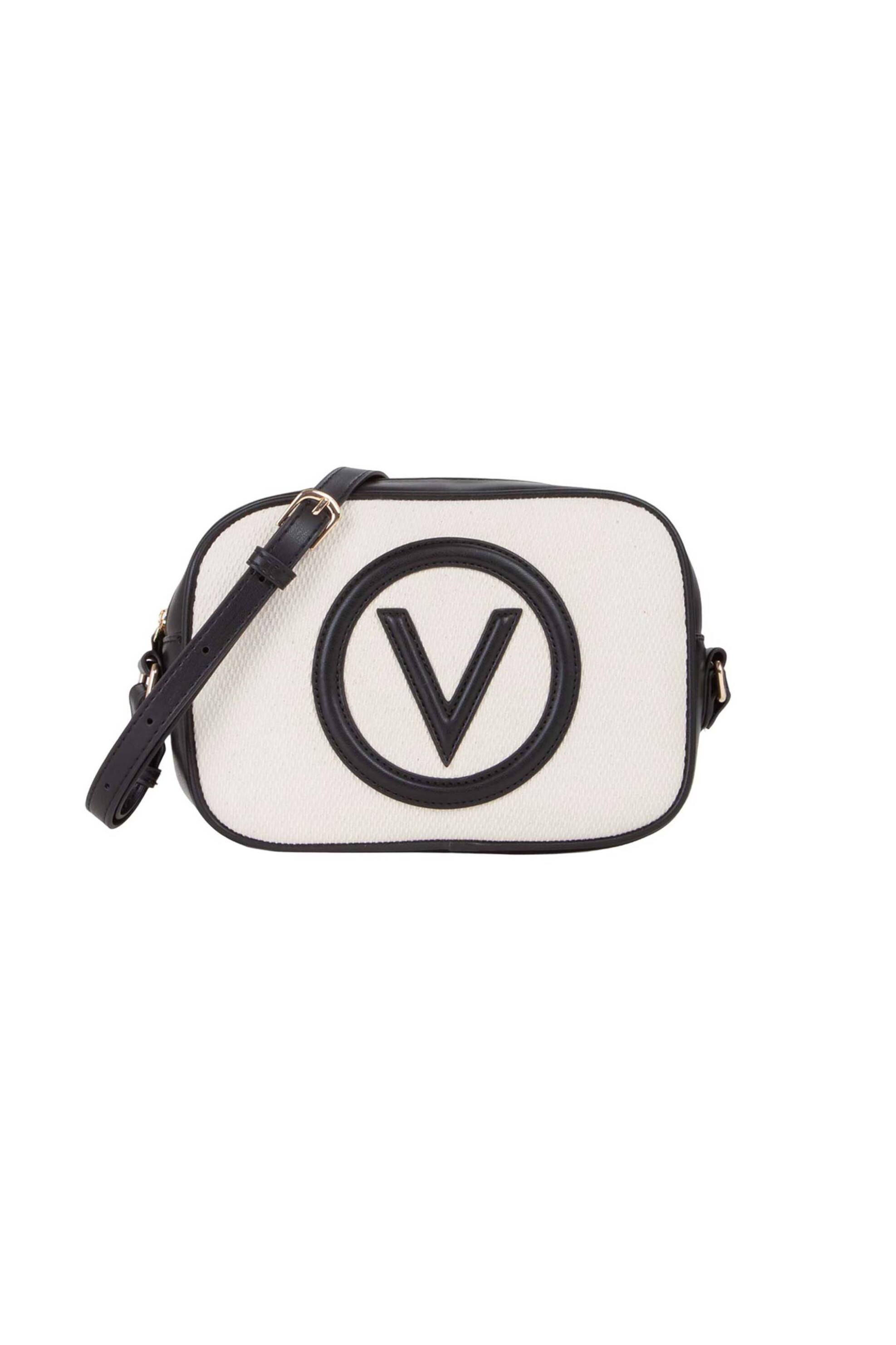 VALENTINO BY MARIO VALENTINO Valentino γυναικεία βαμβακερή τσάντα crossbody με monogram "Covent" - 18LVBS7QO15CAN Μαύρο