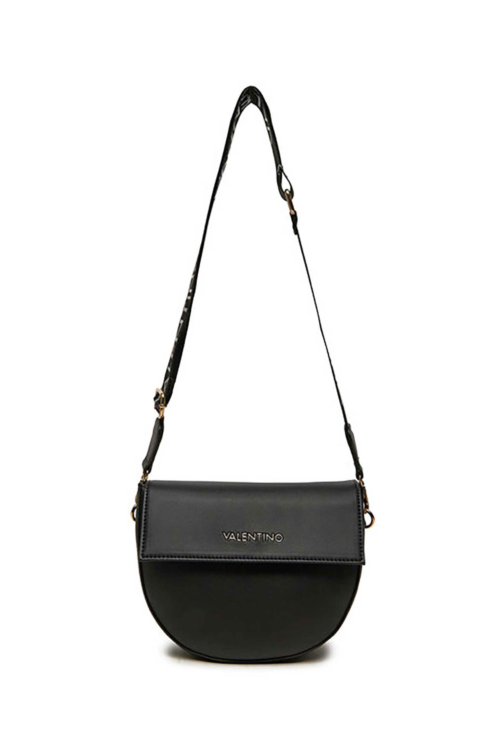 Valentino γυναικεία τσάντα crossbody με μεταλλικό λογότυπο - 46LVBS3XJ02/BIG Μαύρο φωτογραφία