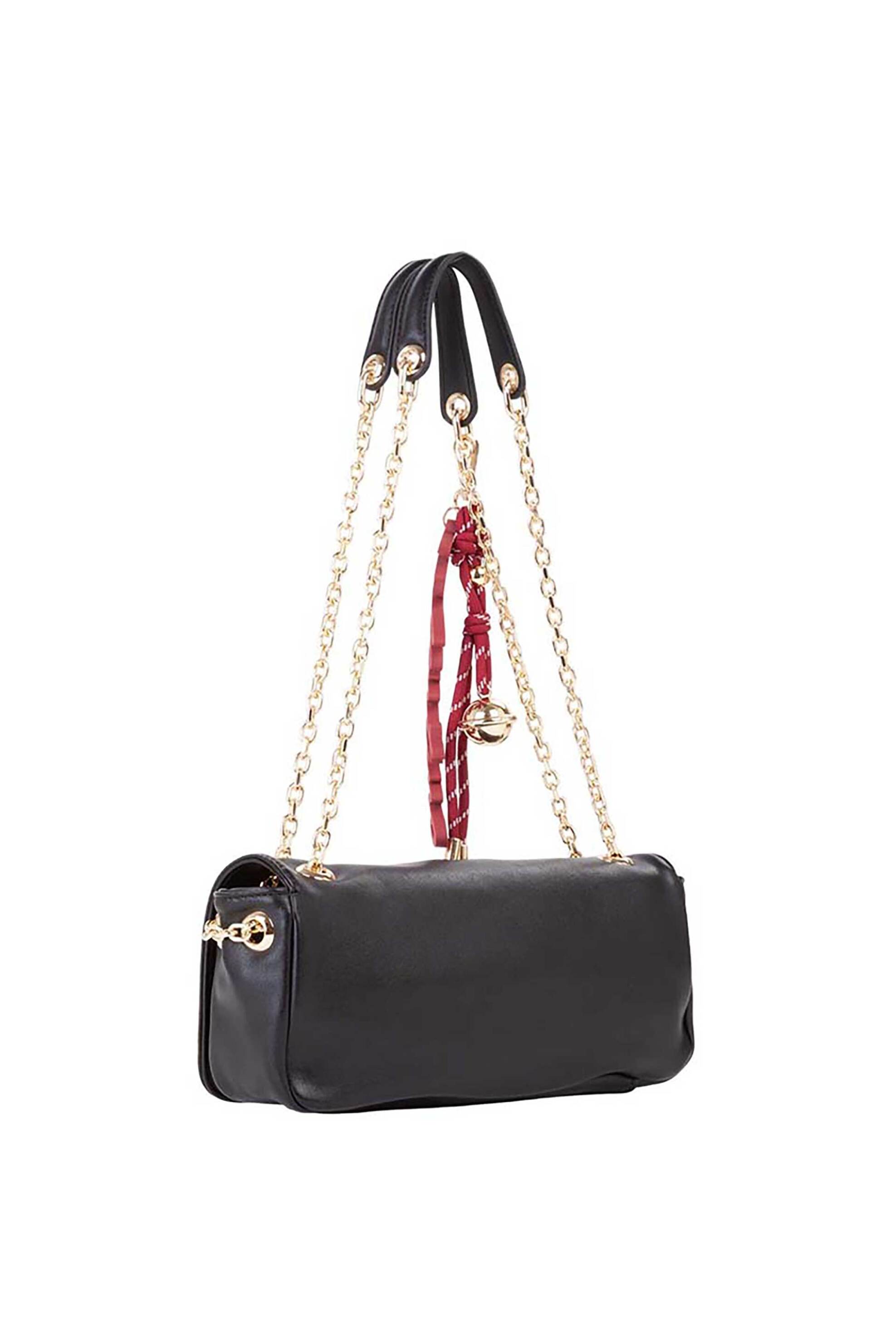 Valentino γυναικεία τσάντα ώμου με διακοσμητικό μπρελόκ - 46LVBS9I010/WIN Μαύρο φωτογραφία