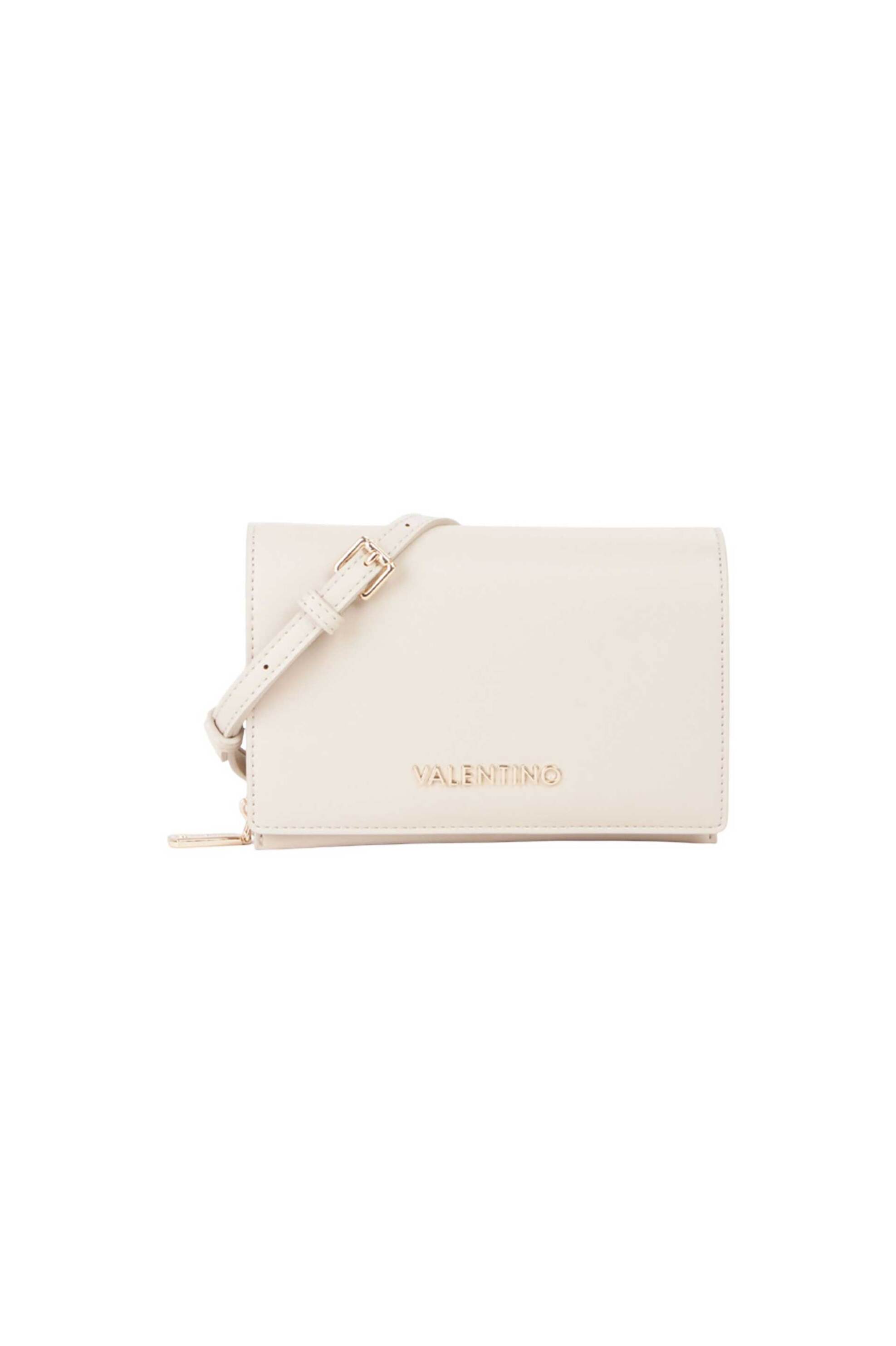 Valentino γυναικεία τσάντα crossbody με μεταλλικό λογότυπο "Ember" - 46LVBS9IE17/EMB Εκρού