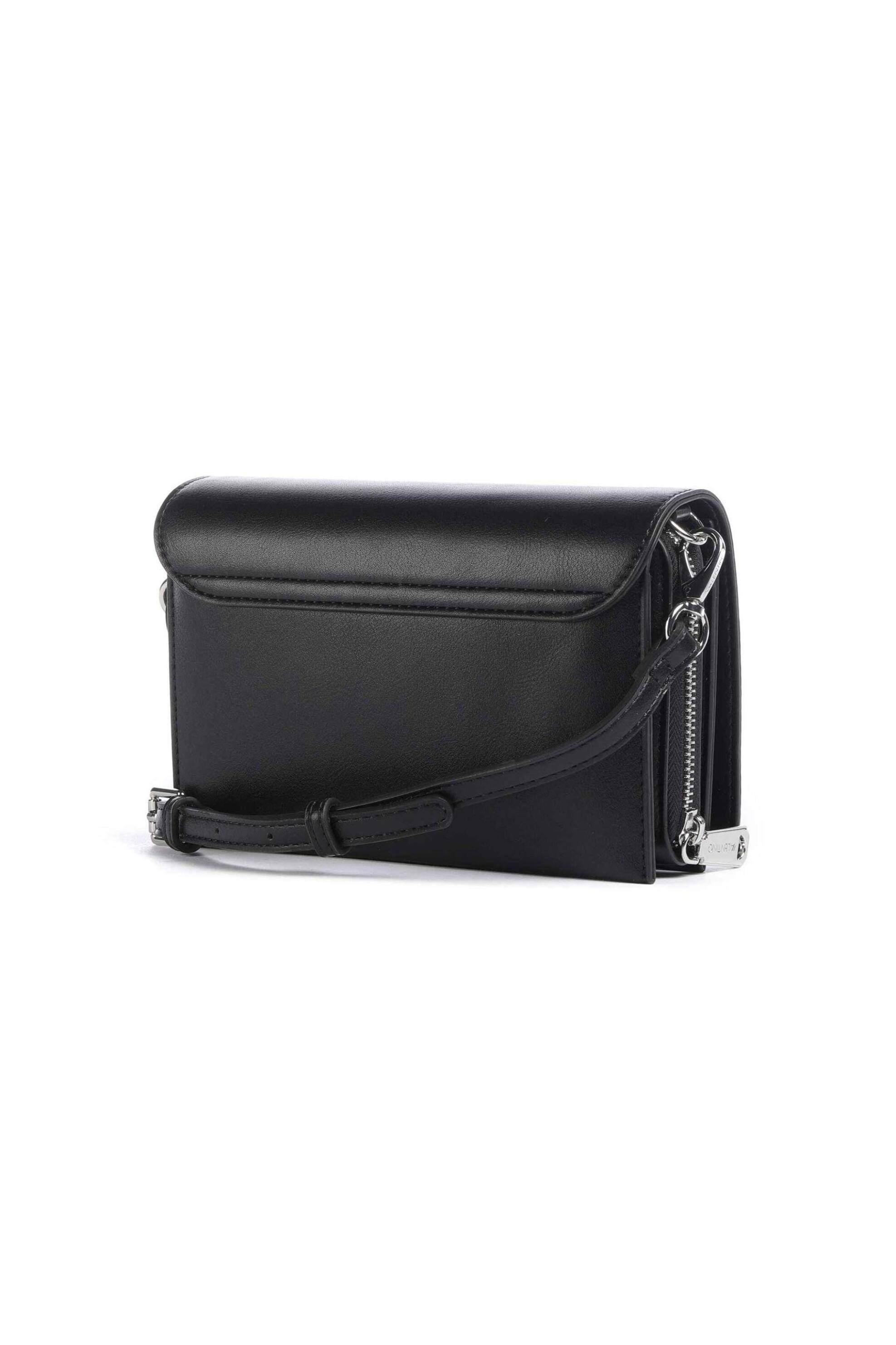 Valentino γυναικεία τσάντα crossbody με μεταλλικό λογότυπο "Ember" - 46LVBS9IE17/EMB Μαύρο φωτογραφία