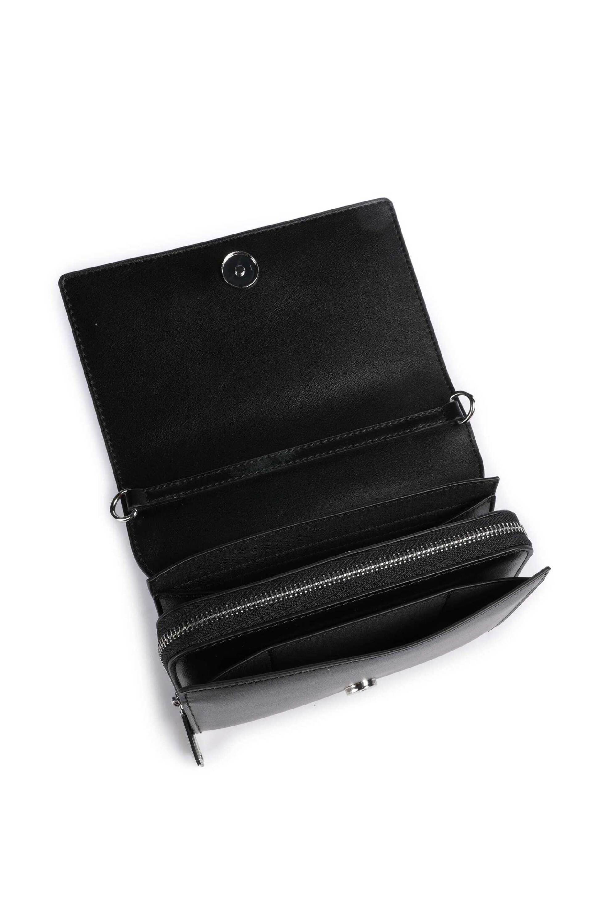 Valentino γυναικεία τσάντα crossbody με μεταλλικό λογότυπο "Ember" - 46LVBS9IE17/EMB Μαύρο φωτογραφία