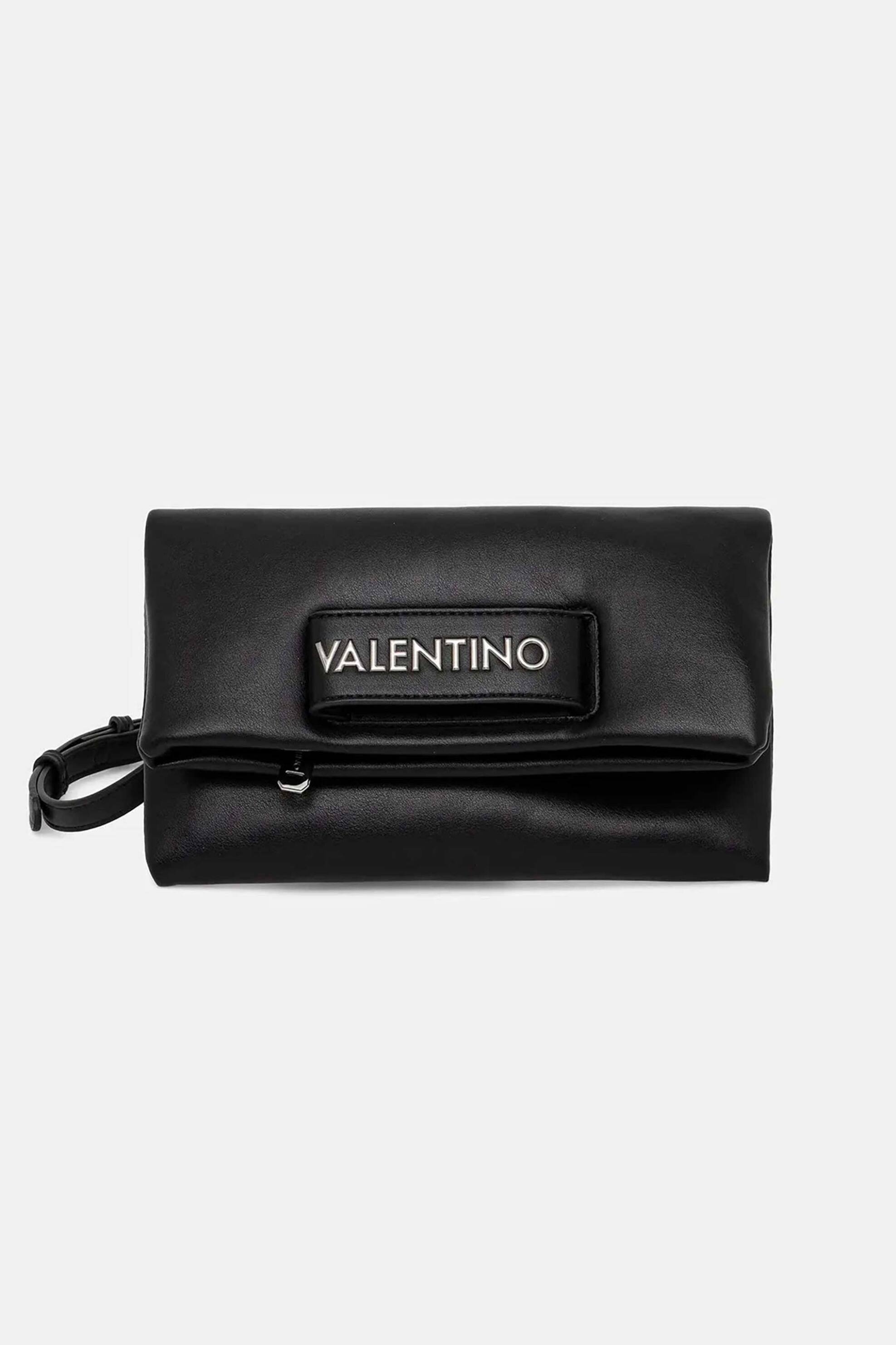 VALENTINO BY MARIO VALENTINO Valentino γυναικεία τσάντα crossbody με μεταλλικό λογότυπο "Encanta" - 46LVBS9IO17/ENC Μαύρο