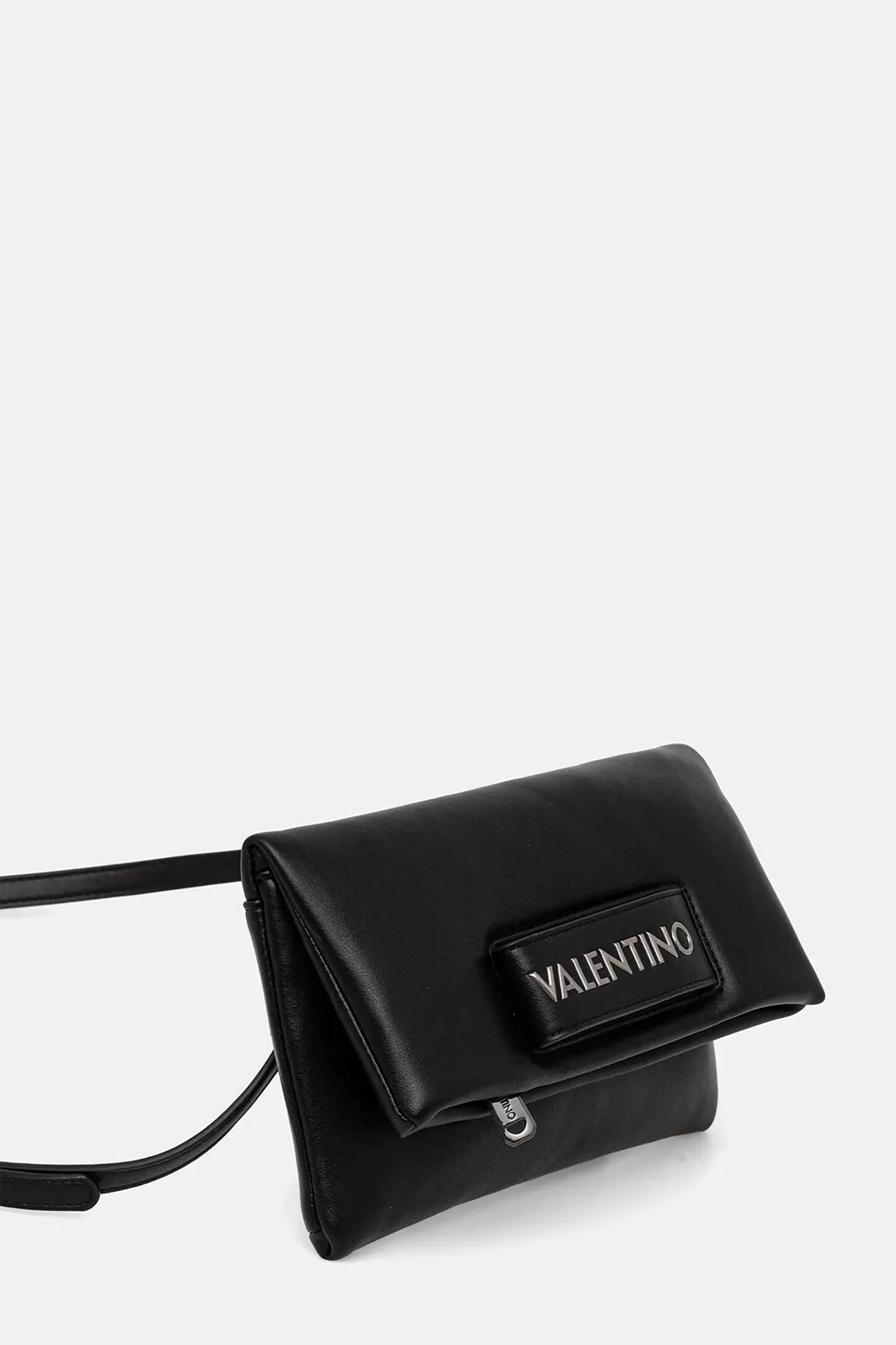 Valentino γυναικεία τσάντα crossbody με μεταλλικό λογότυπο "Encanta" - 46LVBS9IO17/ENC Μαύρο φωτογραφία