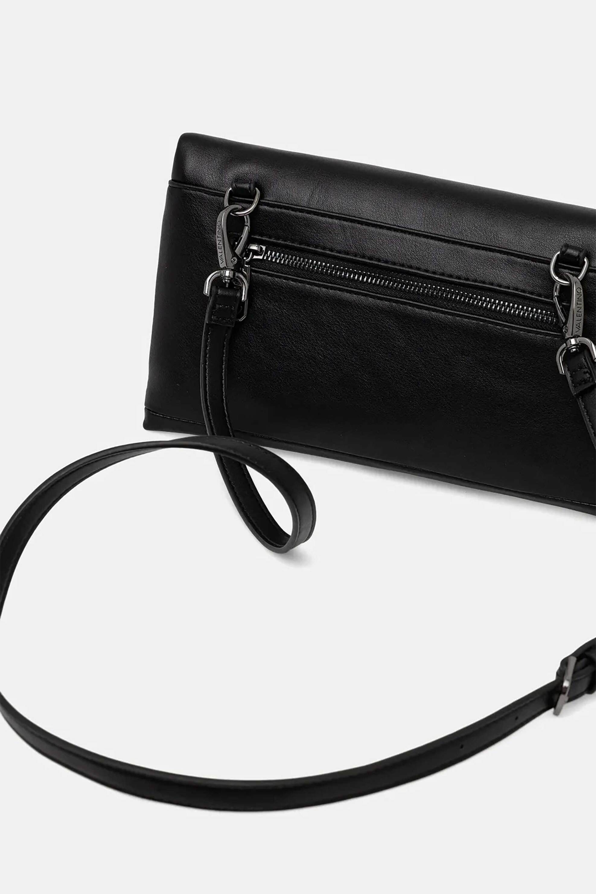 Valentino γυναικεία τσάντα crossbody με μεταλλικό λογότυπο "Encanta" - 46LVBS9IO17/ENC Μαύρο φωτογραφία