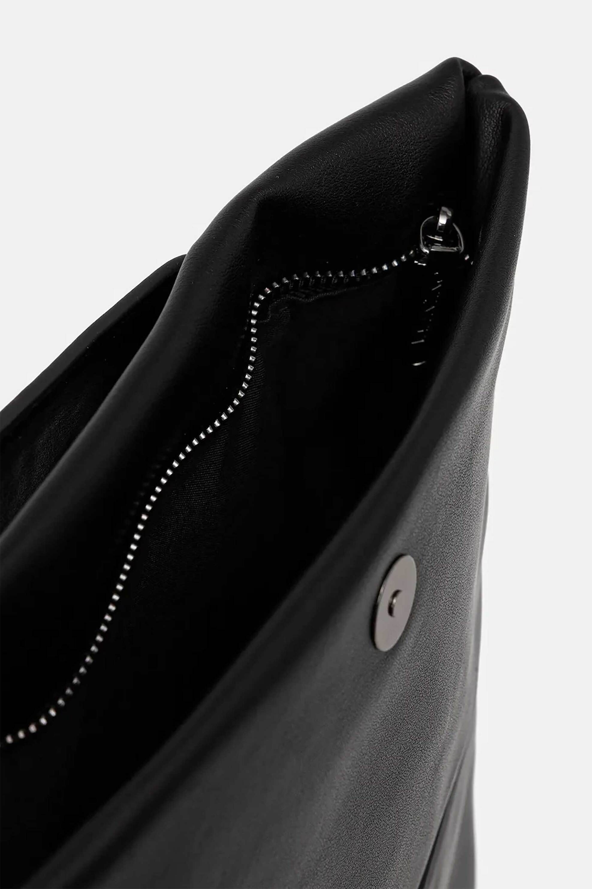 Valentino γυναικεία τσάντα crossbody με μεταλλικό λογότυπο "Encanta" - 46LVBS9IO17/ENC Μαύρο φωτογραφία