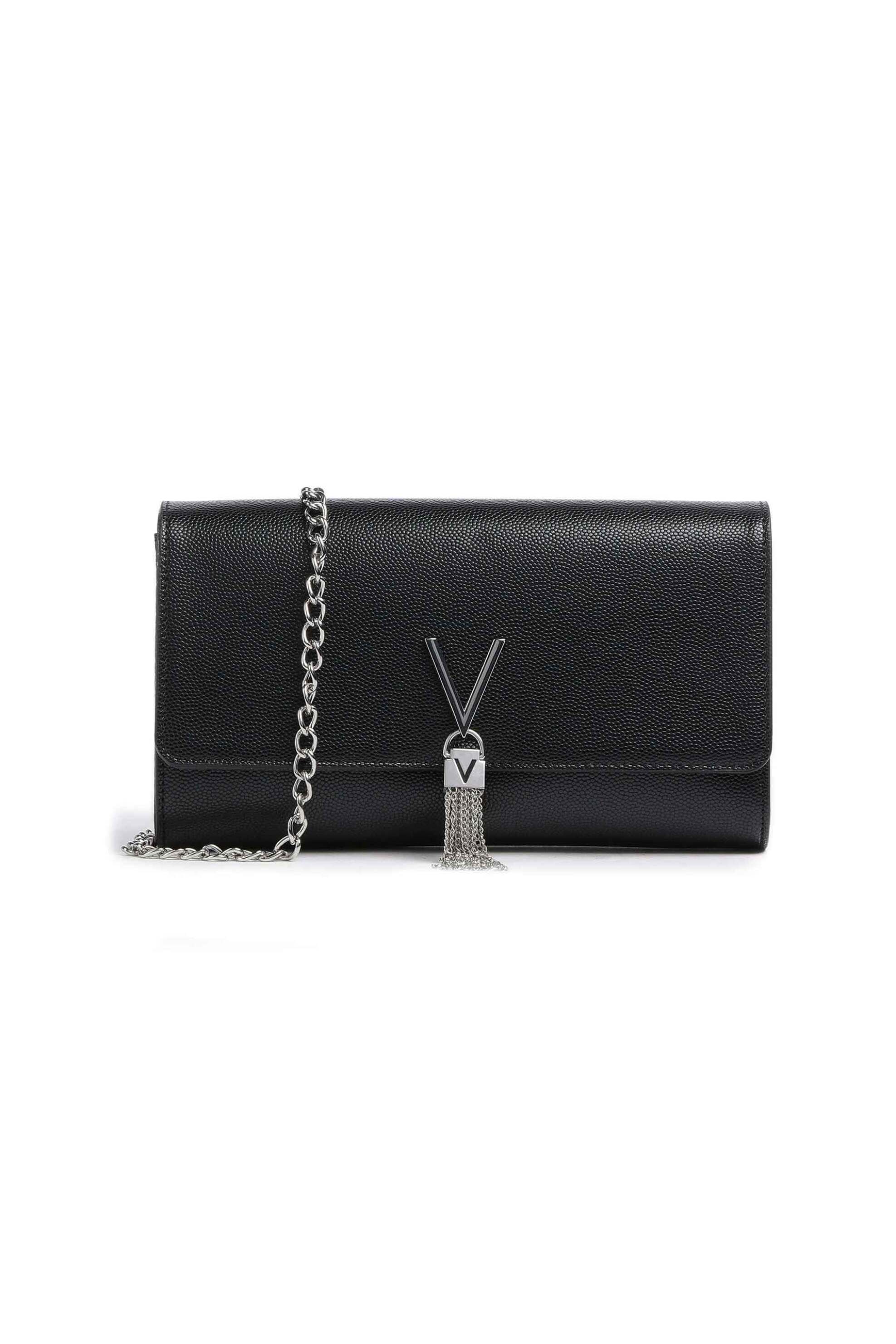 Valentino γυναικεία τσάντα crossbody "Divina" - 74LVBS1R401G/DI Μαύρο - Ασημί