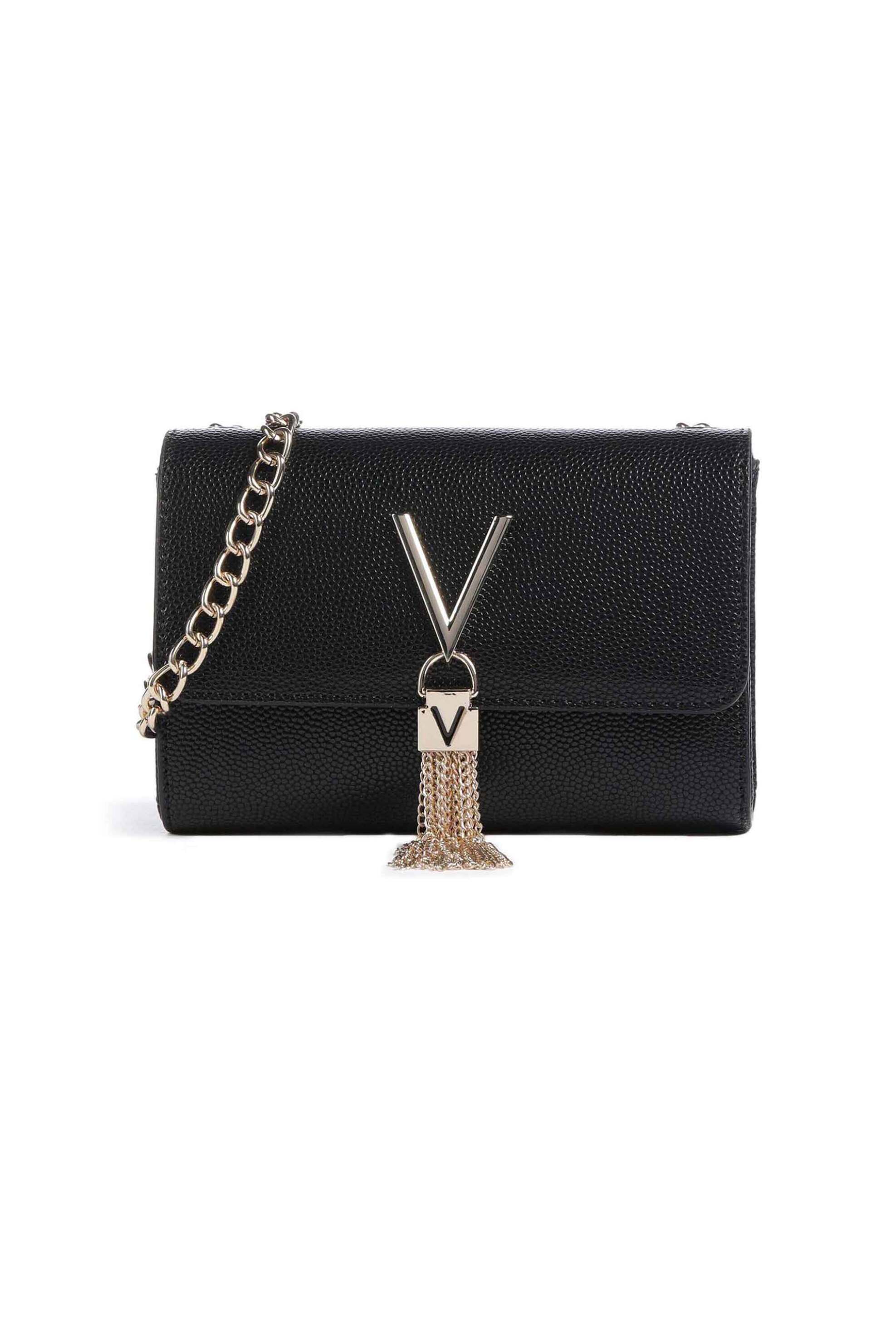 Valentino γυναικεία τσάντα crossbody "Divina" - 74LVBS1R403G/DI Μαύρο - Χρυσό