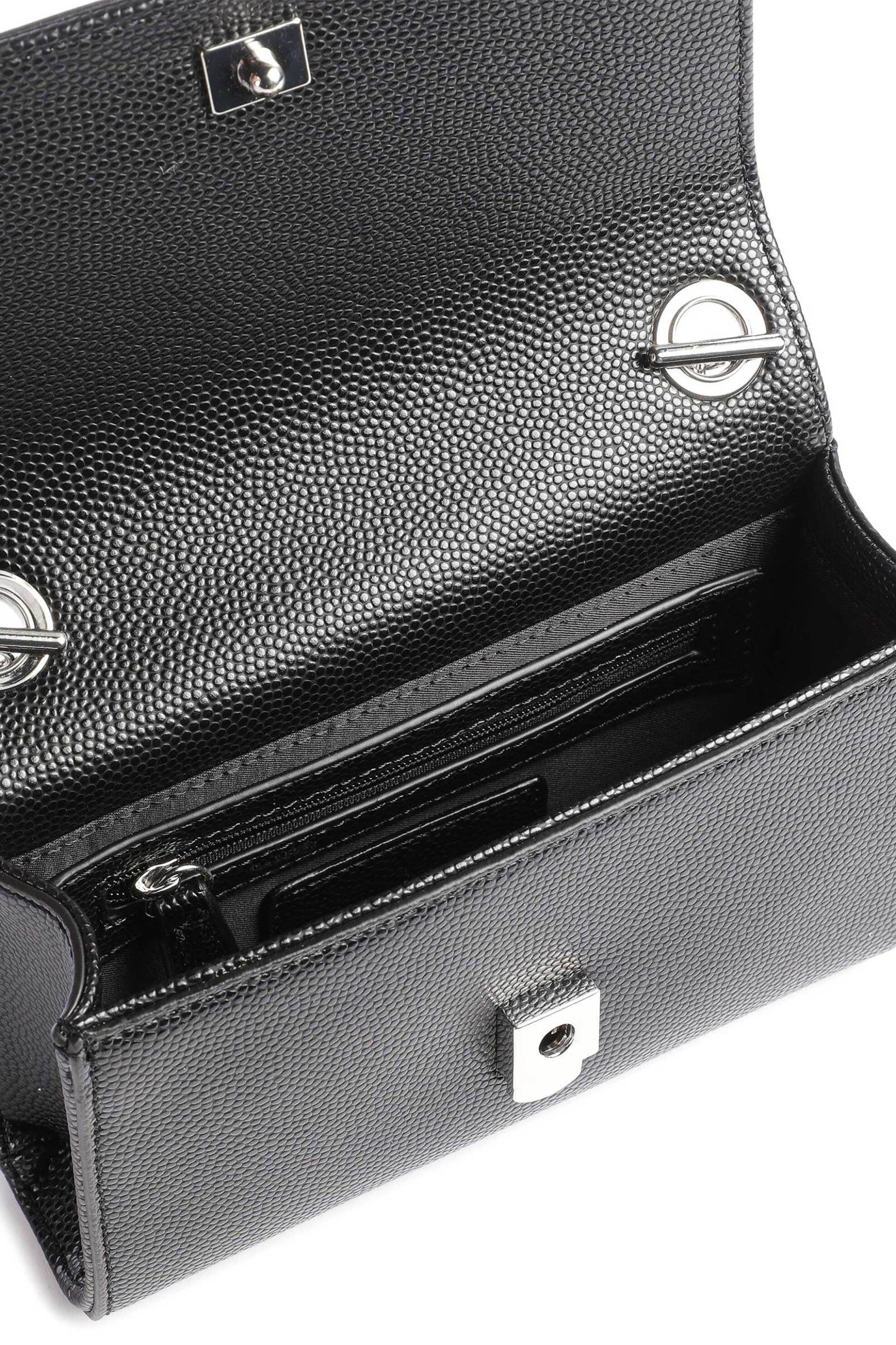 Valentino Γυναικεία Τσάντα Crossbody Divina - 74Lvbs1R403G Di Μαύρο Ασημί