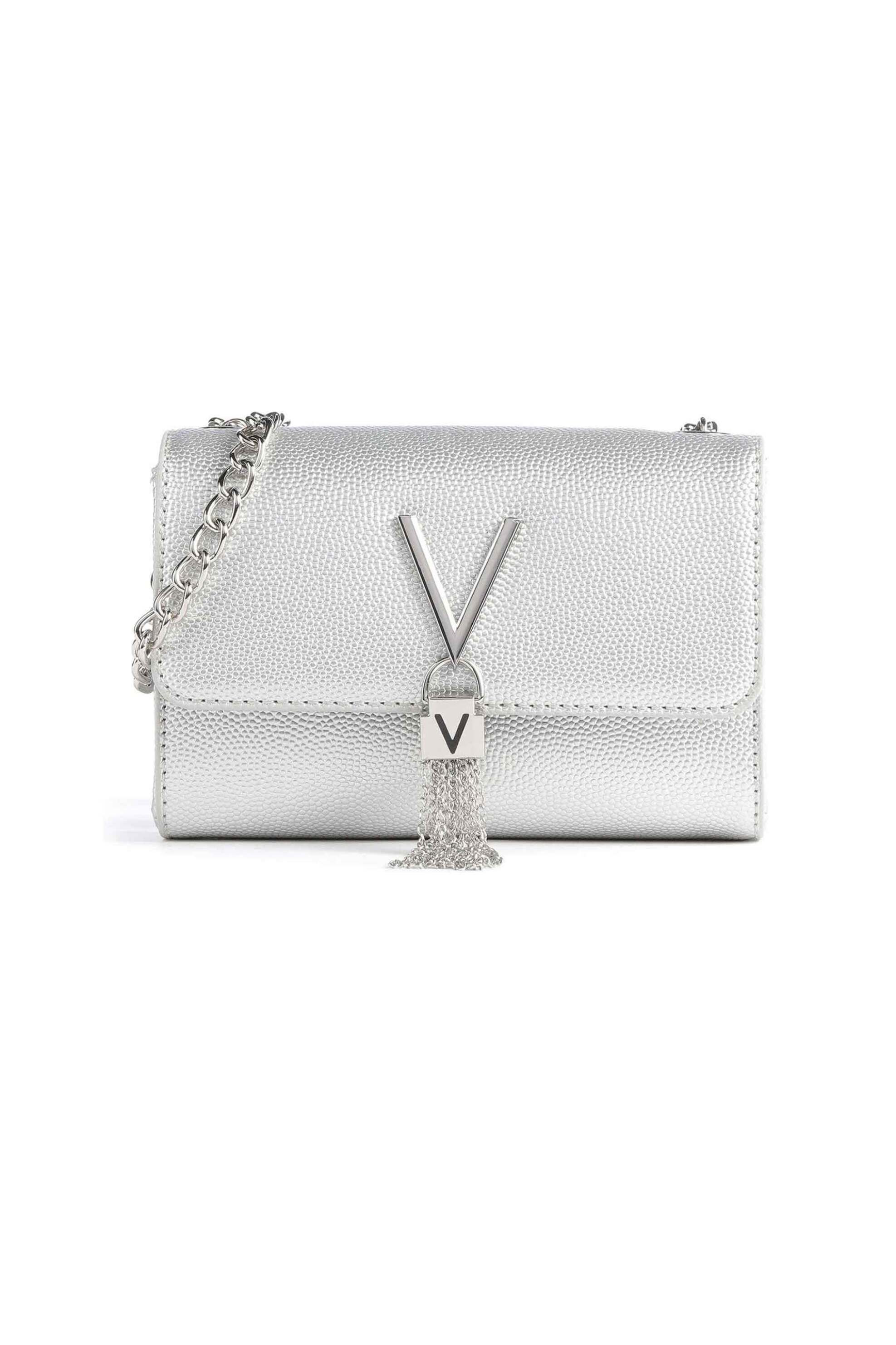 Valentino γυναικεία τσάντα crossbody "Divina" - 74LVBS1R403G/DI Ασημί
