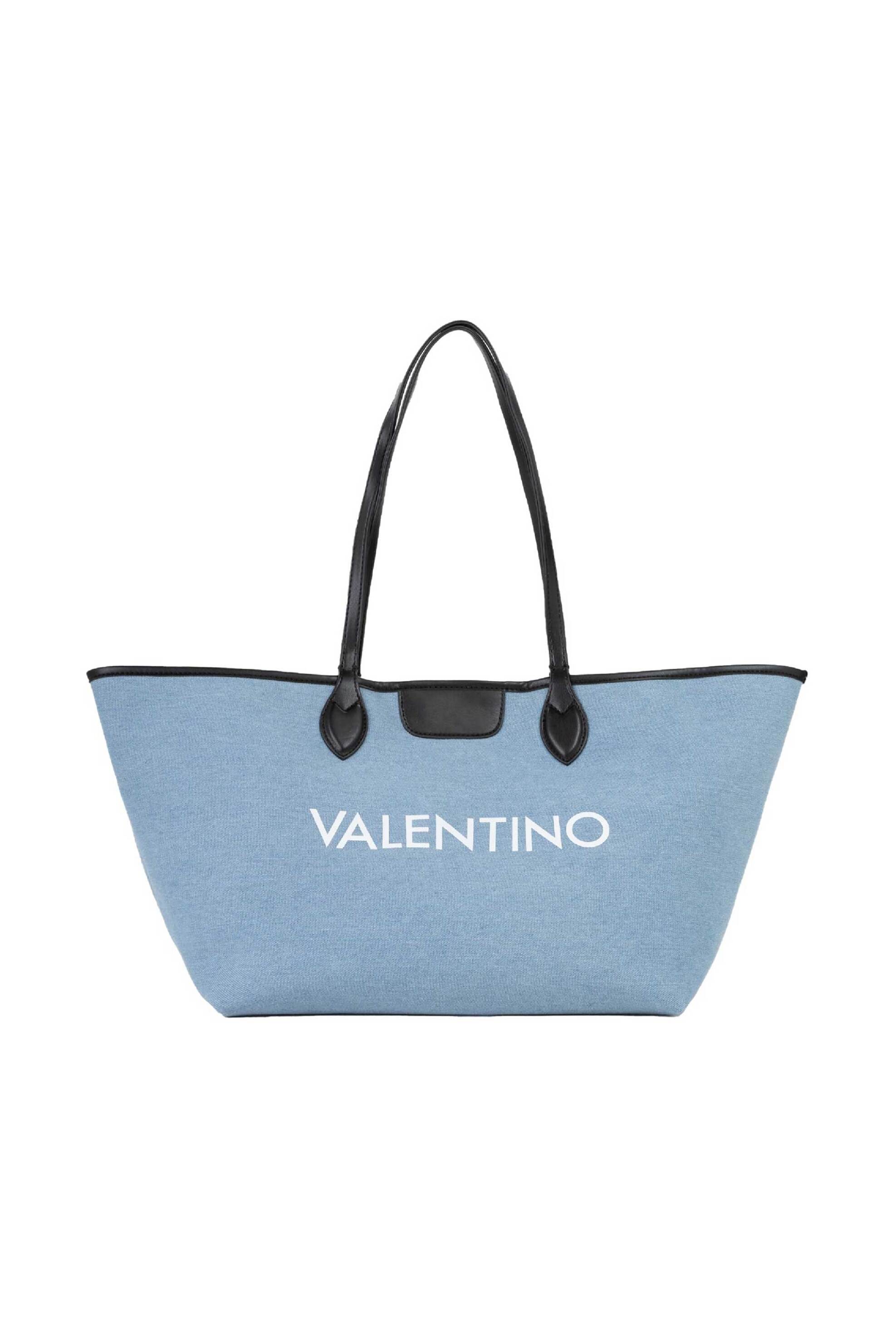 Valentino γυναικεία τσάντα shopper διπλής όψης - 74LVBS9Z501/REV Μπλε Ανοιχτό